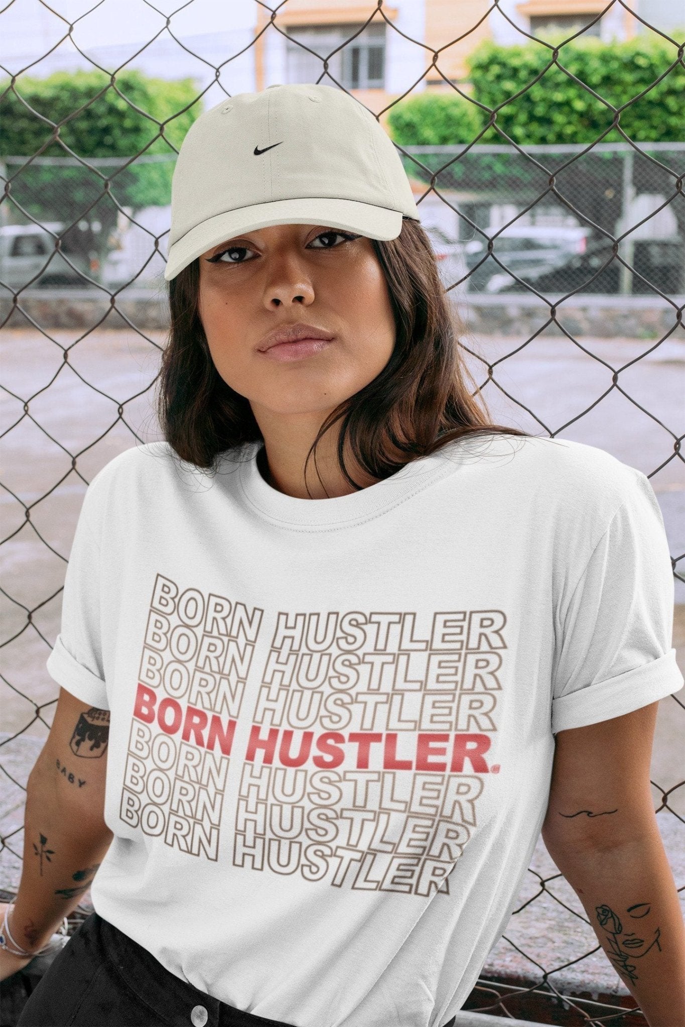 Born Hustler Unisex Tops - Air Jordan 4 Taupe Haze