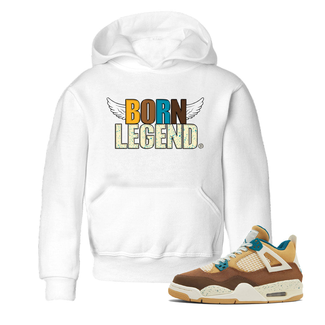 Born Legend Kids Tops - Air Jordan 4 Cacao Wow