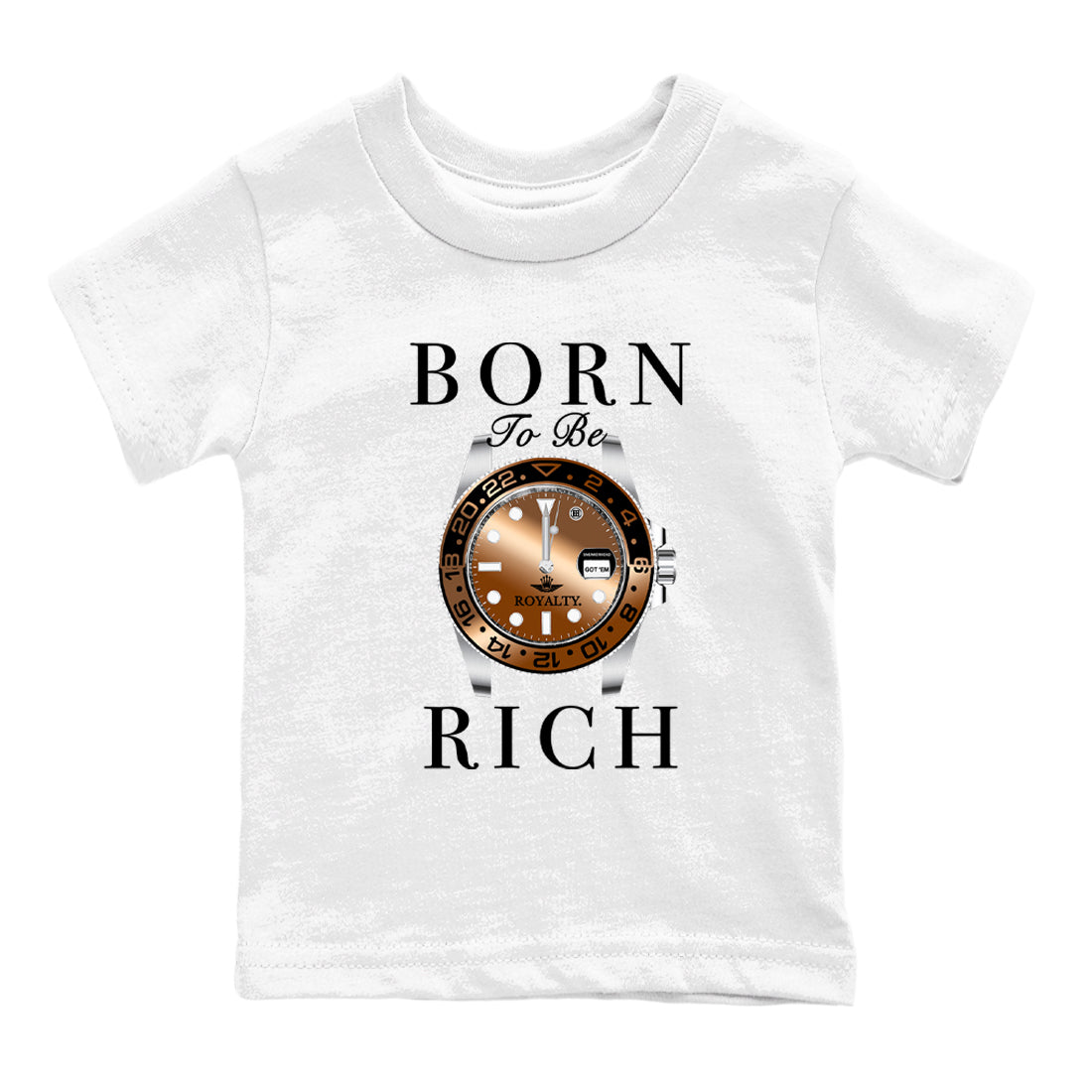 Born To Be Rich snkmatch Tees Kids - Air Foamposite One Metallic Copper