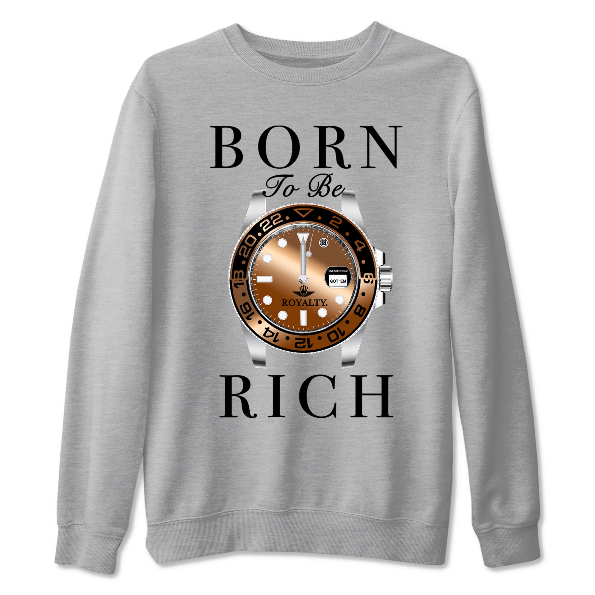 Born To Be Rich snkmatch Tees - Air Foamposite One Metallic Copper