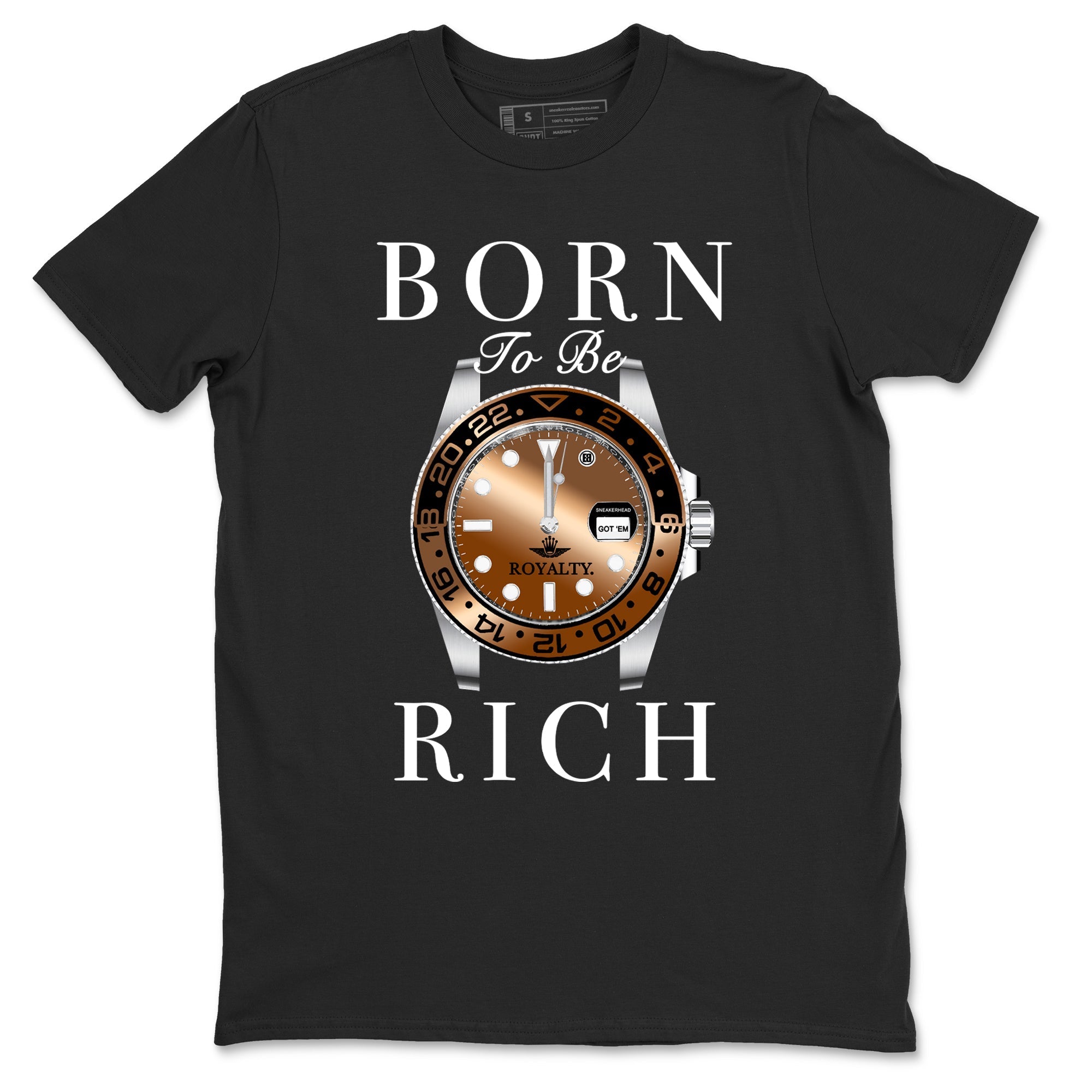 Born To Be Rich snkmatch Tees - Air Foamposite One Metallic Copper