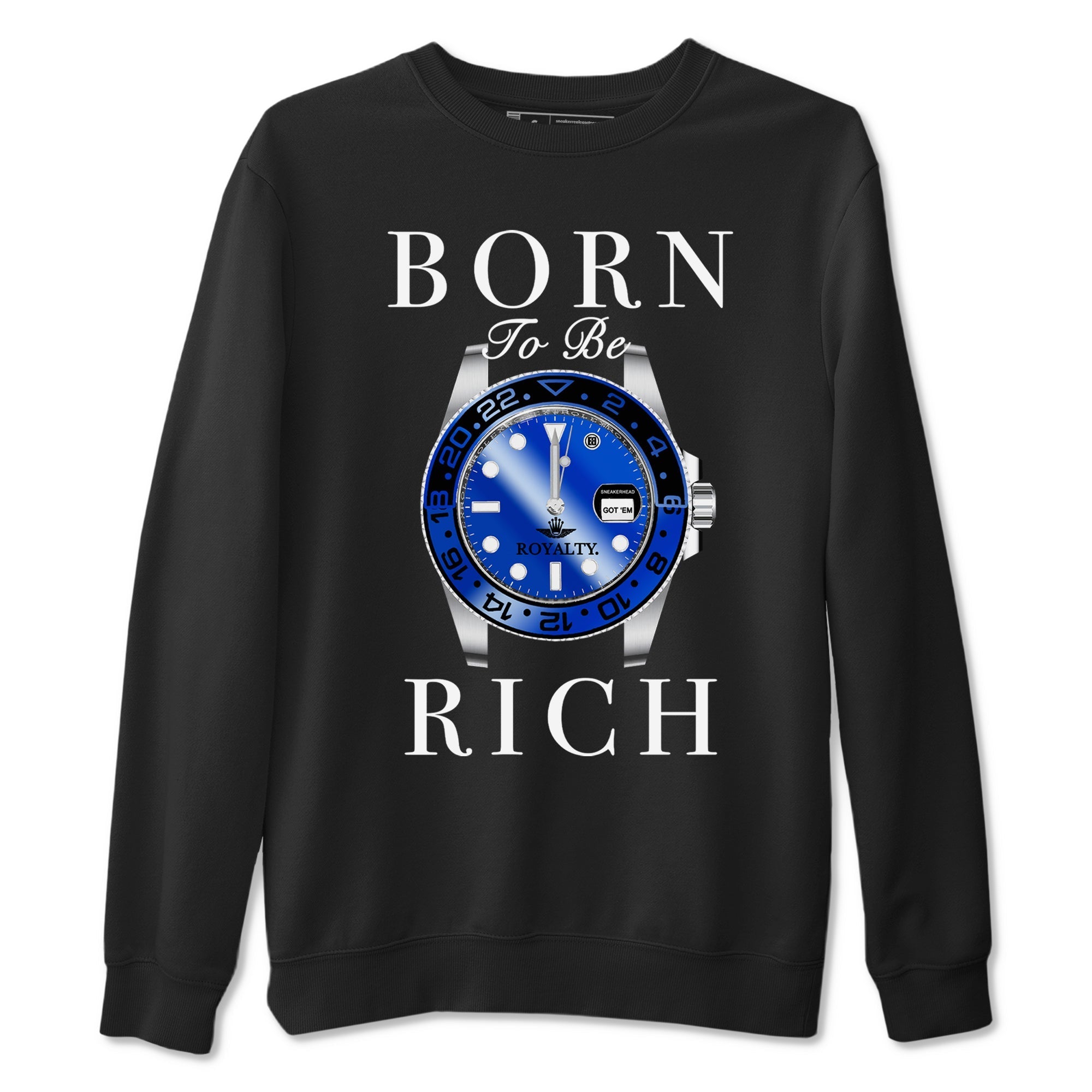Born To Be Rich snkmatch Tees - Air Foamposite One Royal