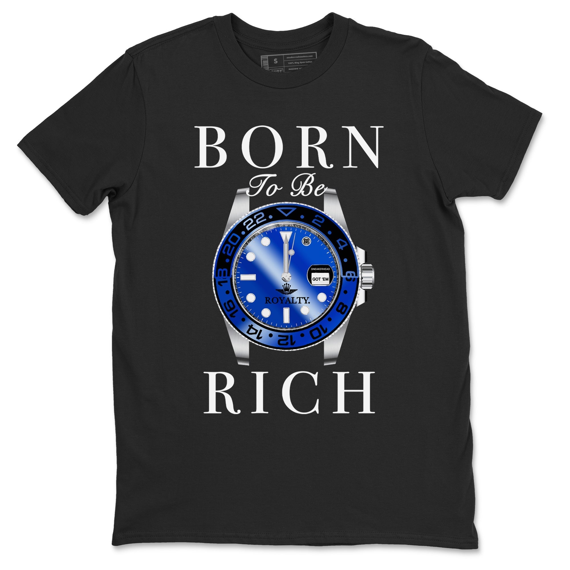 Born To Be Rich snkmatch Tees - Air Foamposite One Royal