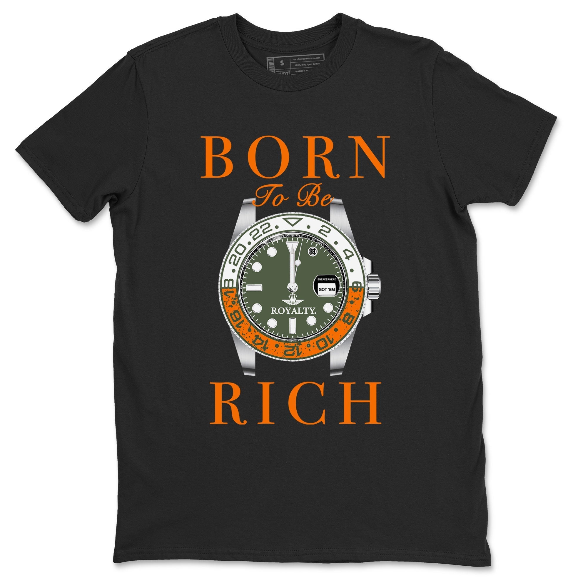 Born To Be Rich snkmatch Tees - Air Jordan 5 Olive