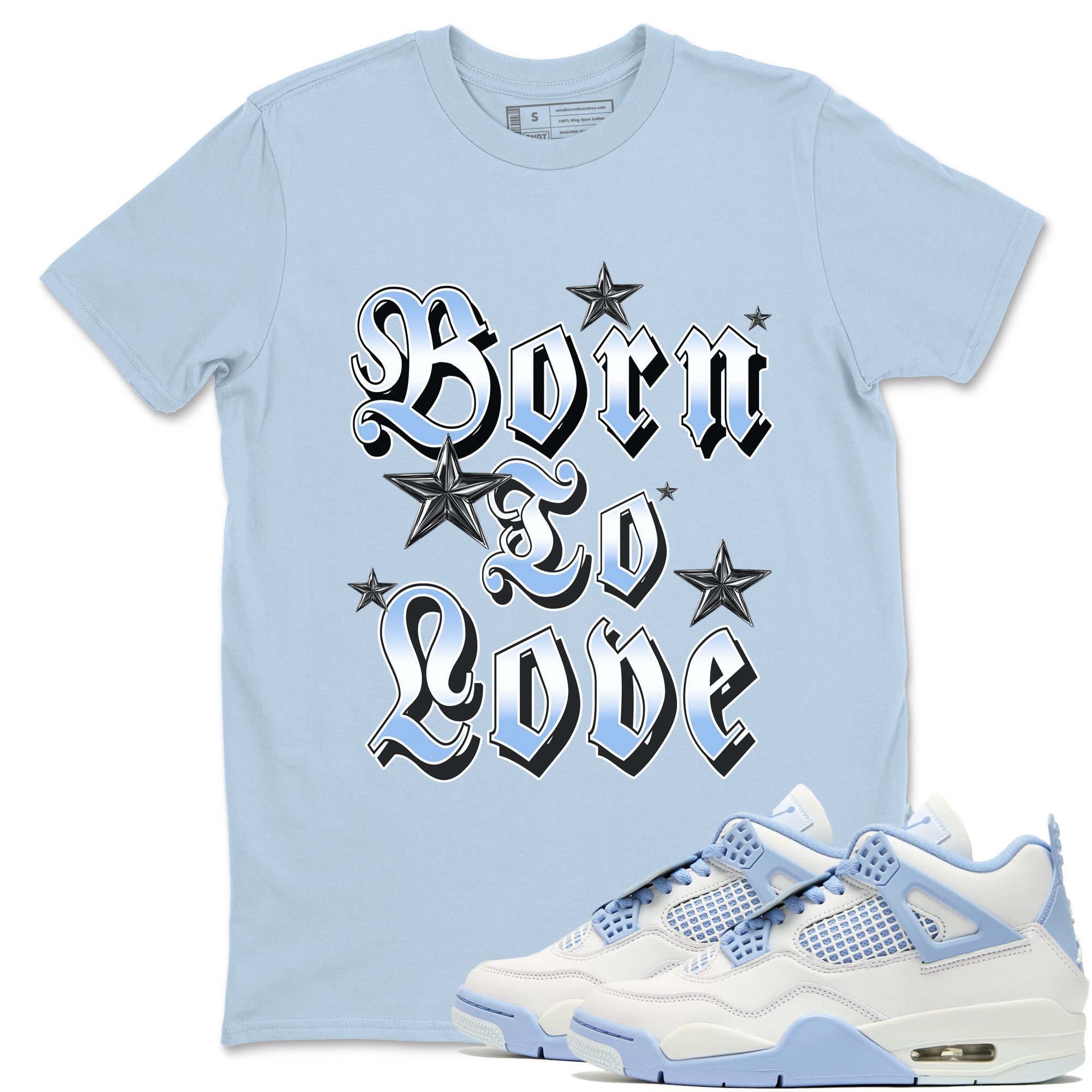 Born To Love snkmatch Tees - Air Jordan 4 Aluminum