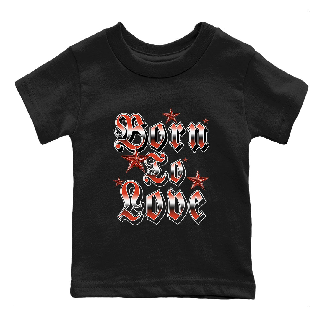 Born To Love snkmatch Tees Kids - Air Jordan 4 Brick By Brick
