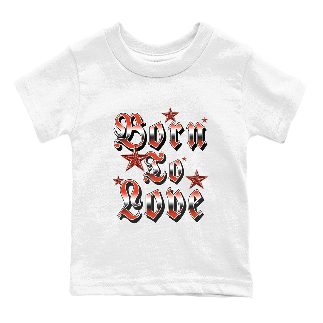 Born To Love snkmatch Tees Kids - Air Jordan 4 Brick By Brick