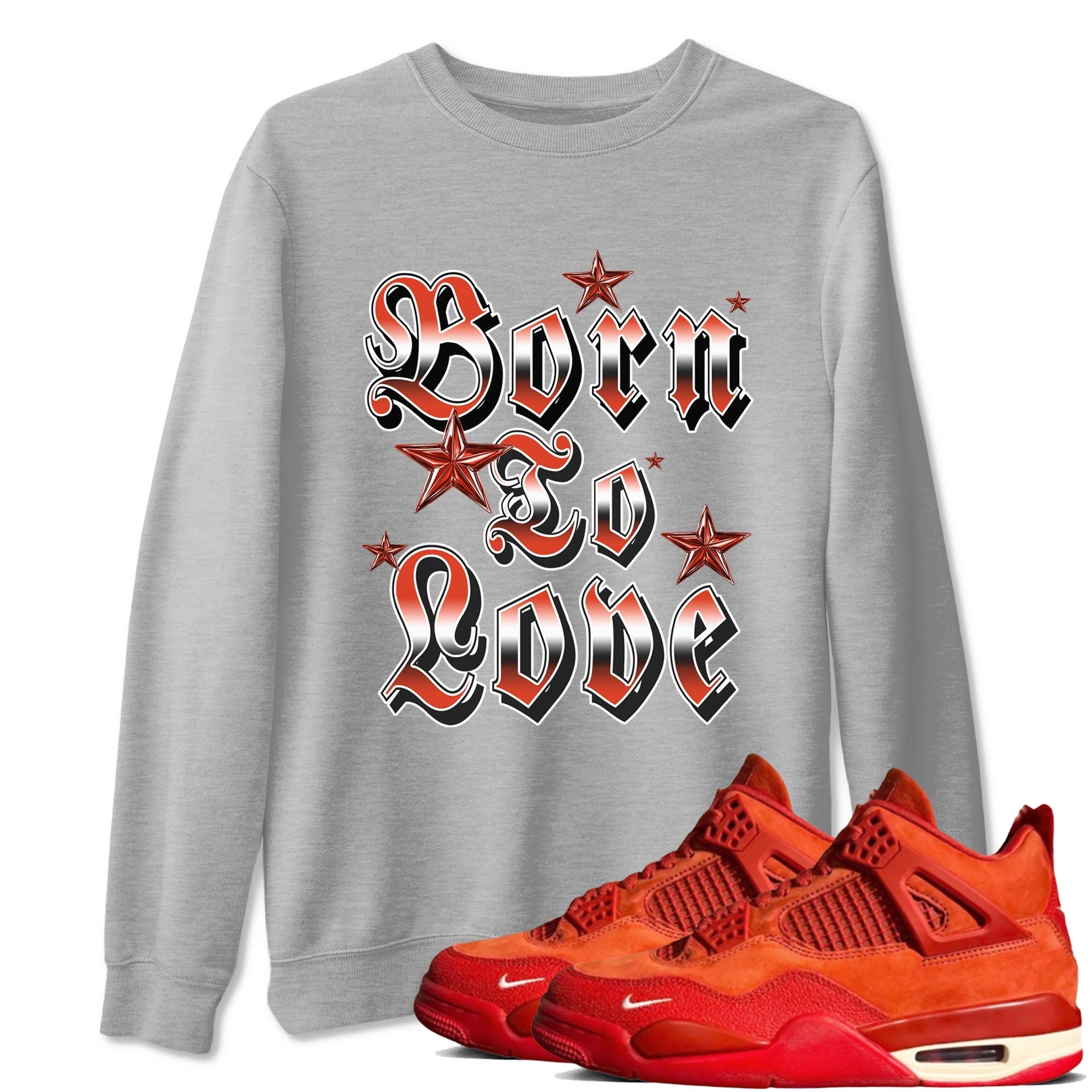 Born To Love snkmatch Tees - Air Jordan 4 Brick By Brick