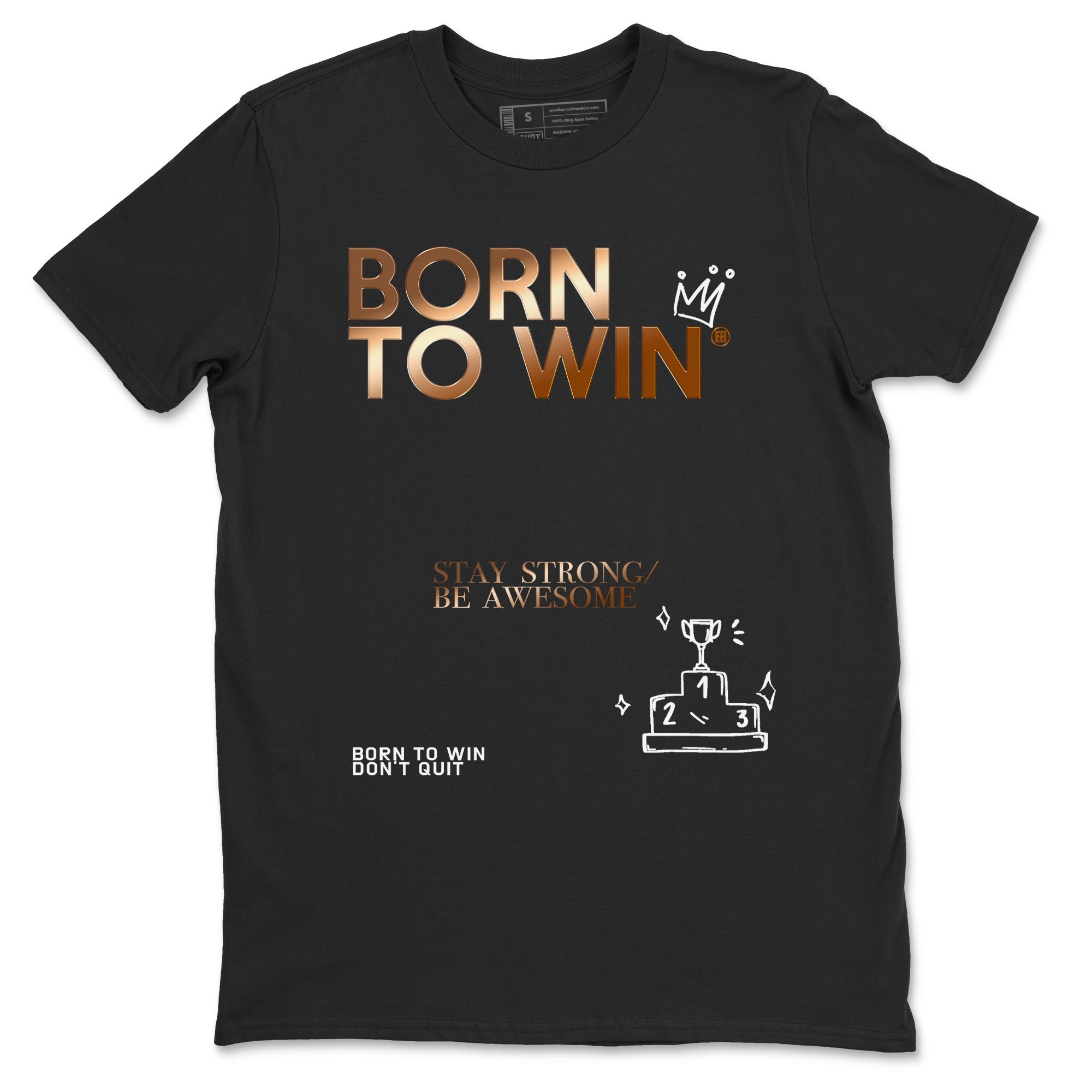 Born To Win snkmatch Tees - Air Foamposite One Metallic Copper