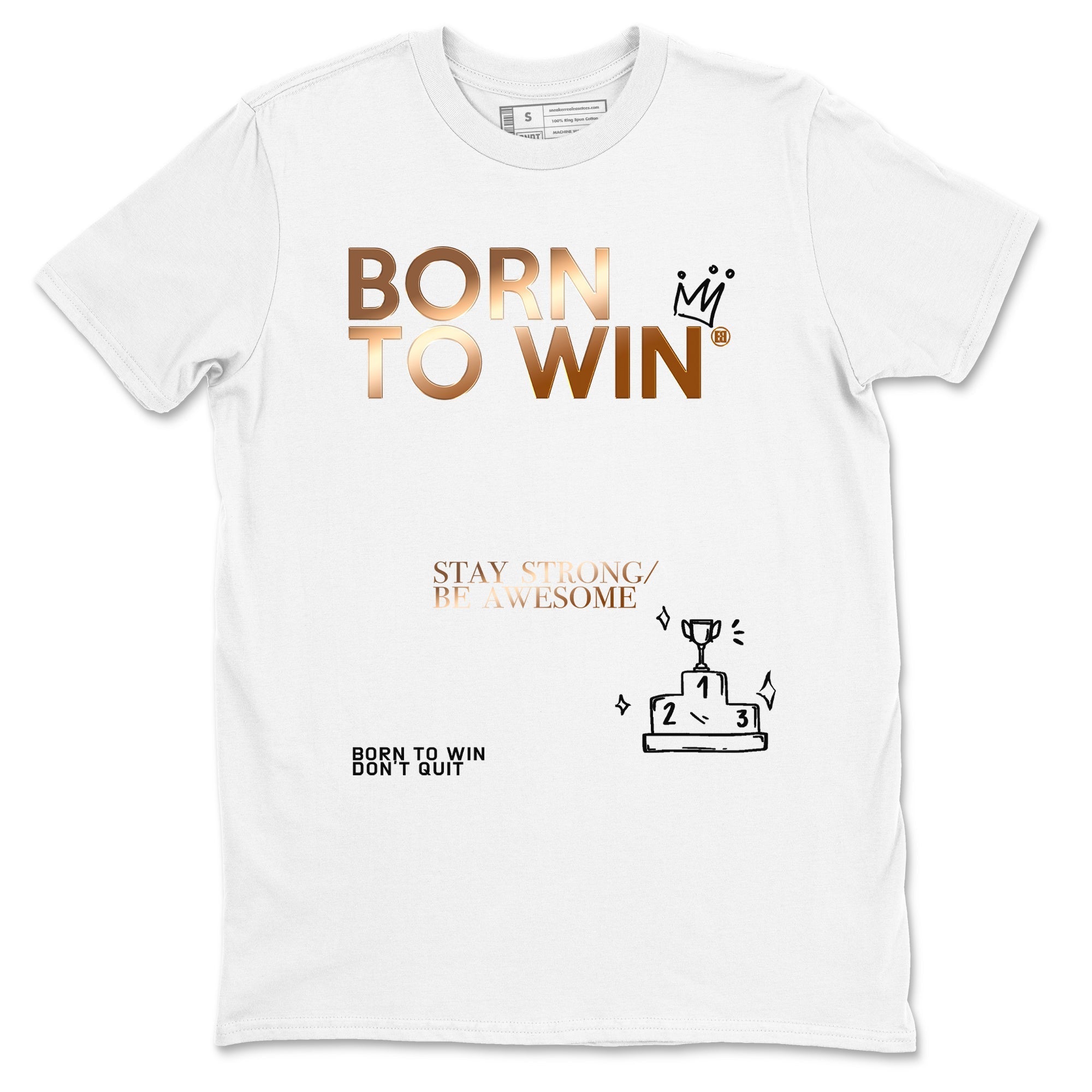 Born To Win snkmatch Tees - Air Foamposite One Metallic Copper