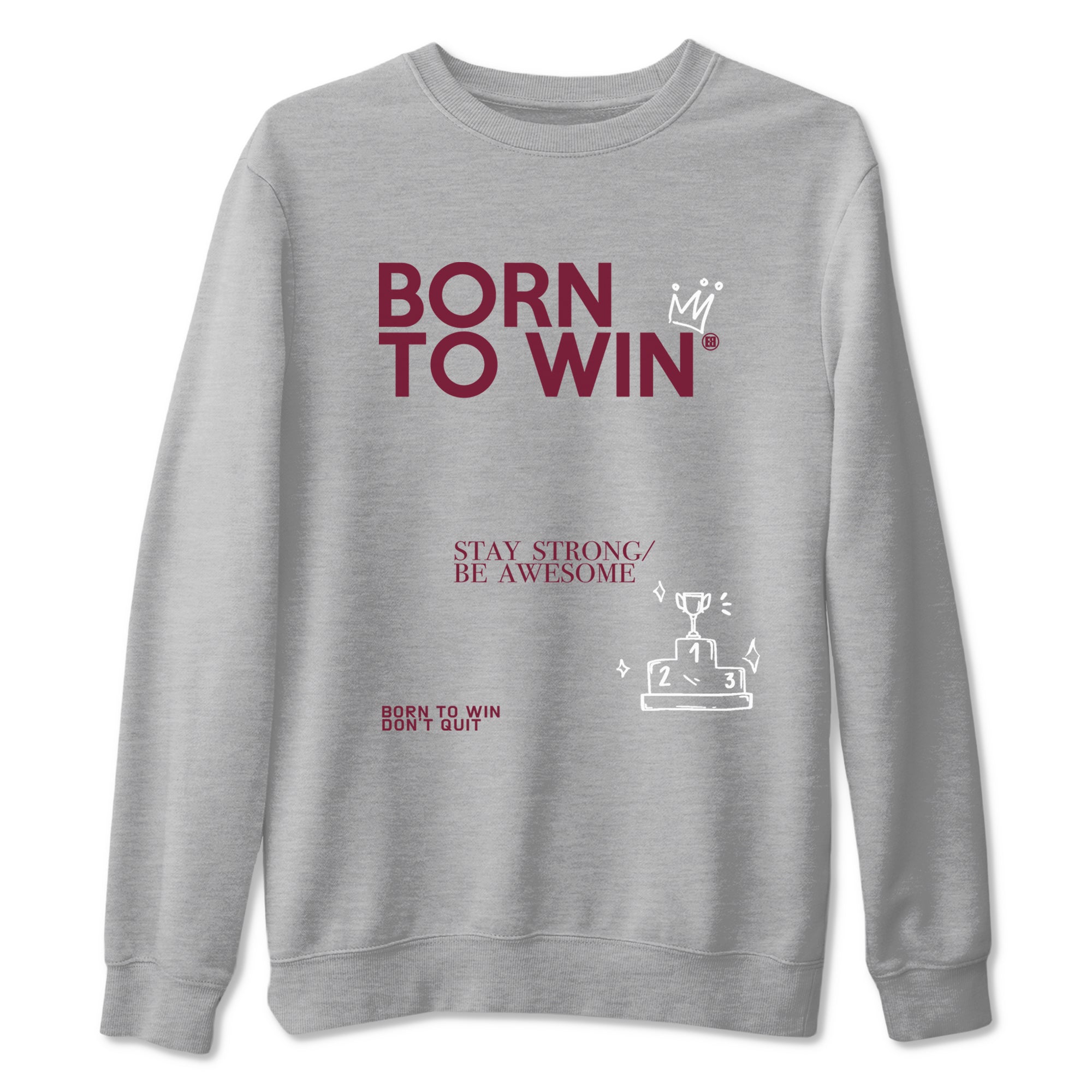 Born To Win snkmatch Tees - Air Jordan 1 Metallic Burgundy