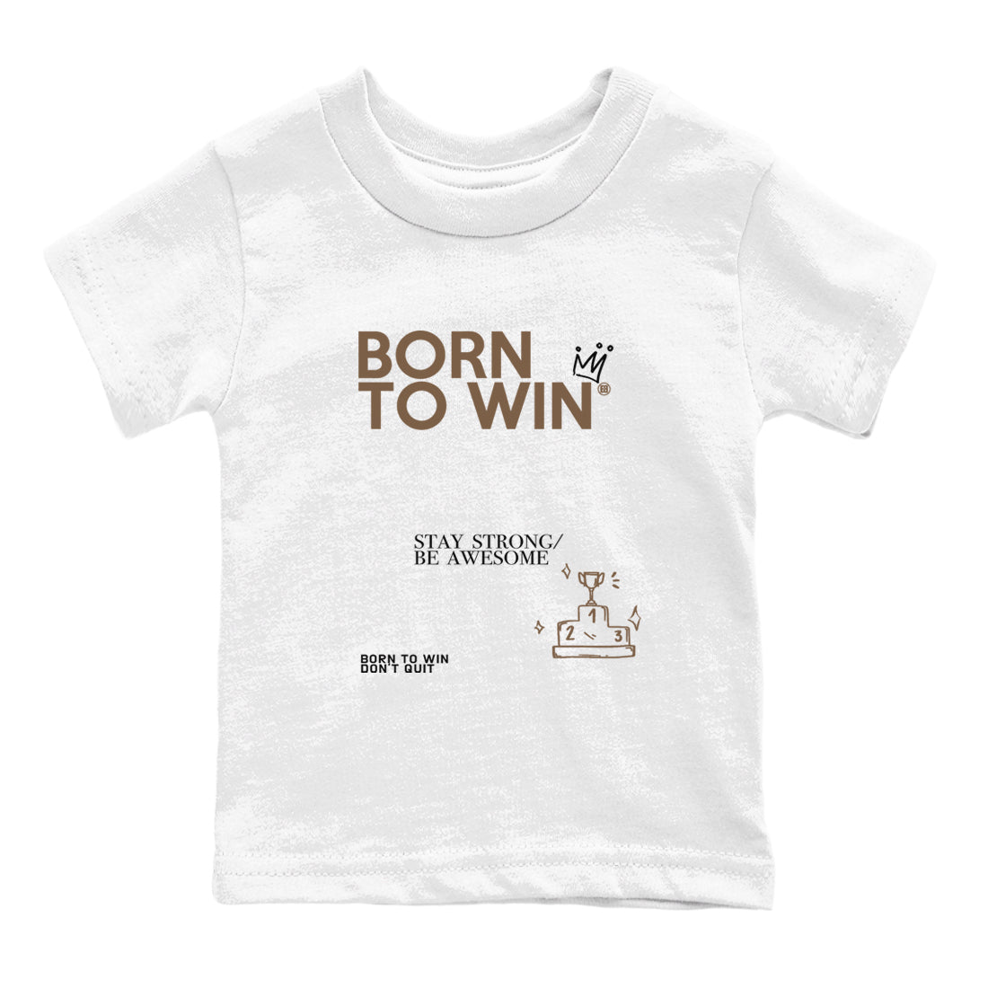 Born To Win snkmatch Tees Kids - Air Jordan 1 Mocha