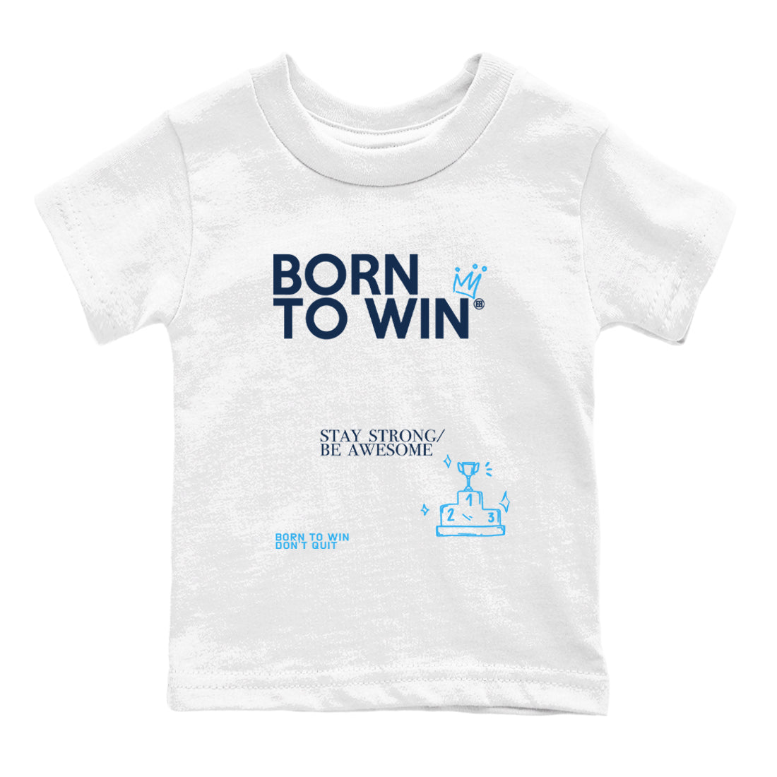Born To Win snkmatch Tees Kids - Air Jordan 1 Obsidian
