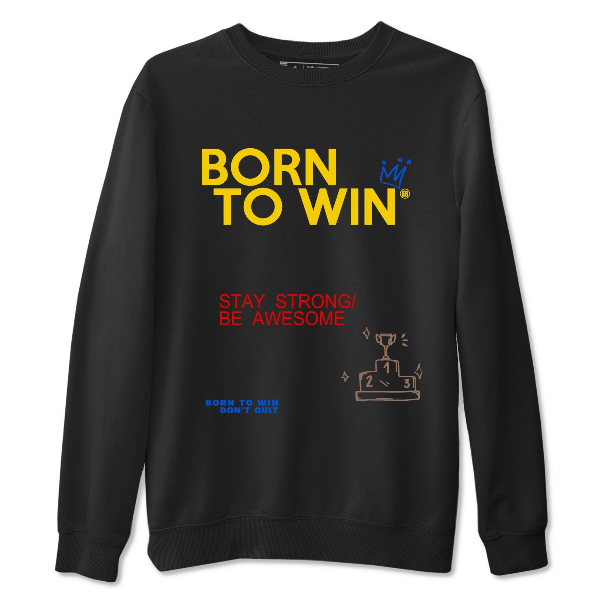Born To Win snkmatch Tees - Air Jordan 1 Travis Scott Canary