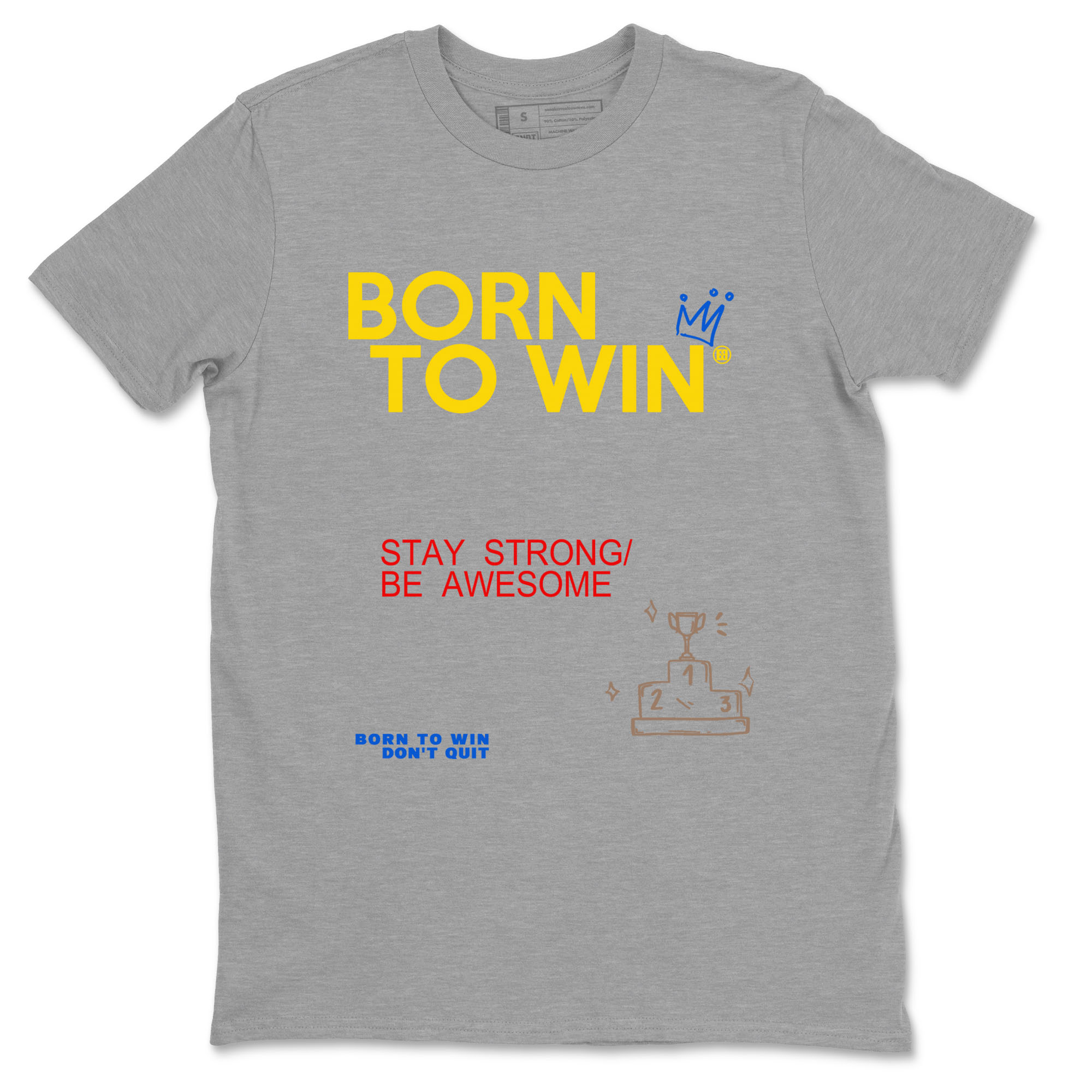 Born To Win snkmatch Tees - Air Jordan 1 Travis Scott Canary