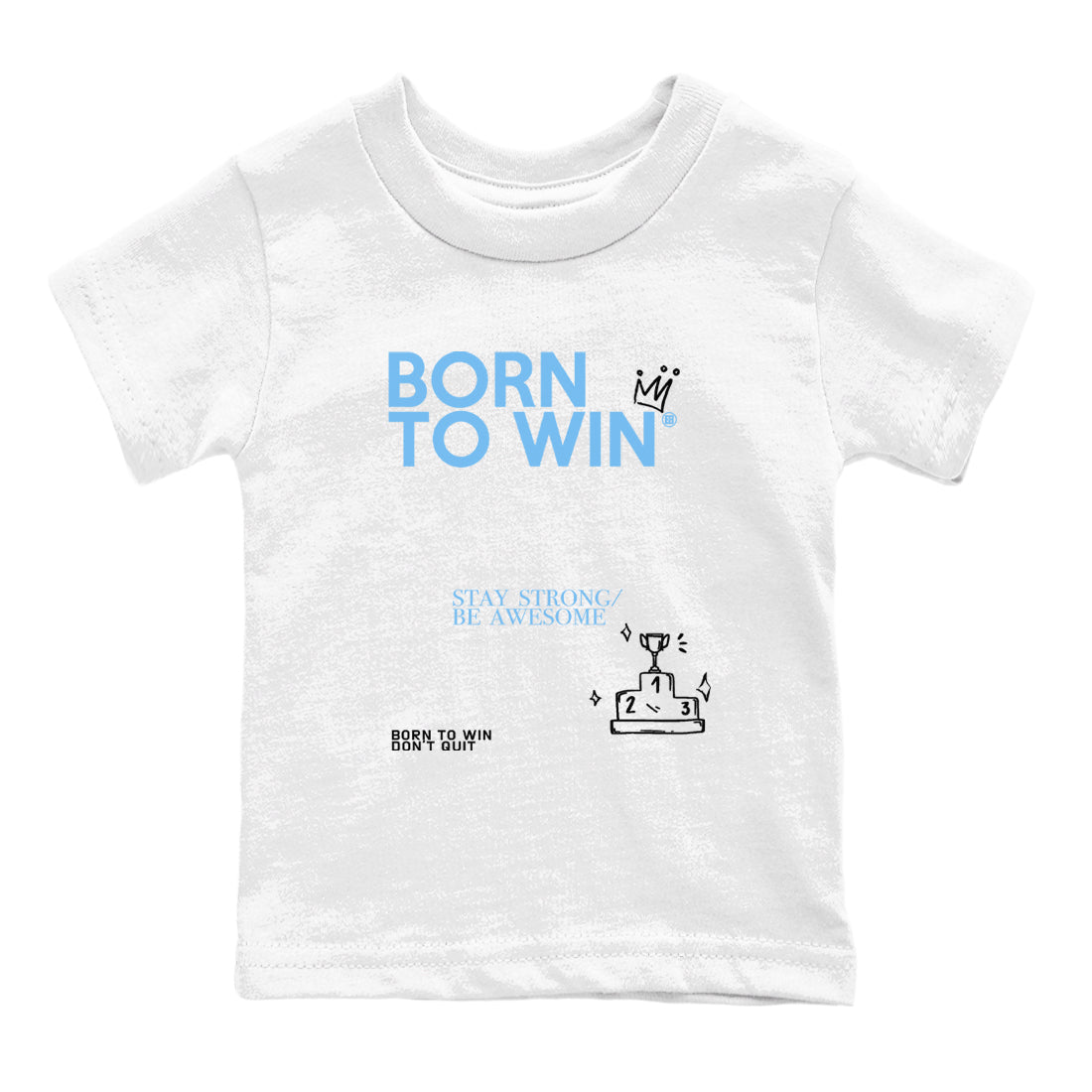 Born To Win snkmatch Tees Kids - Air Jordan 11 Legend Blue
