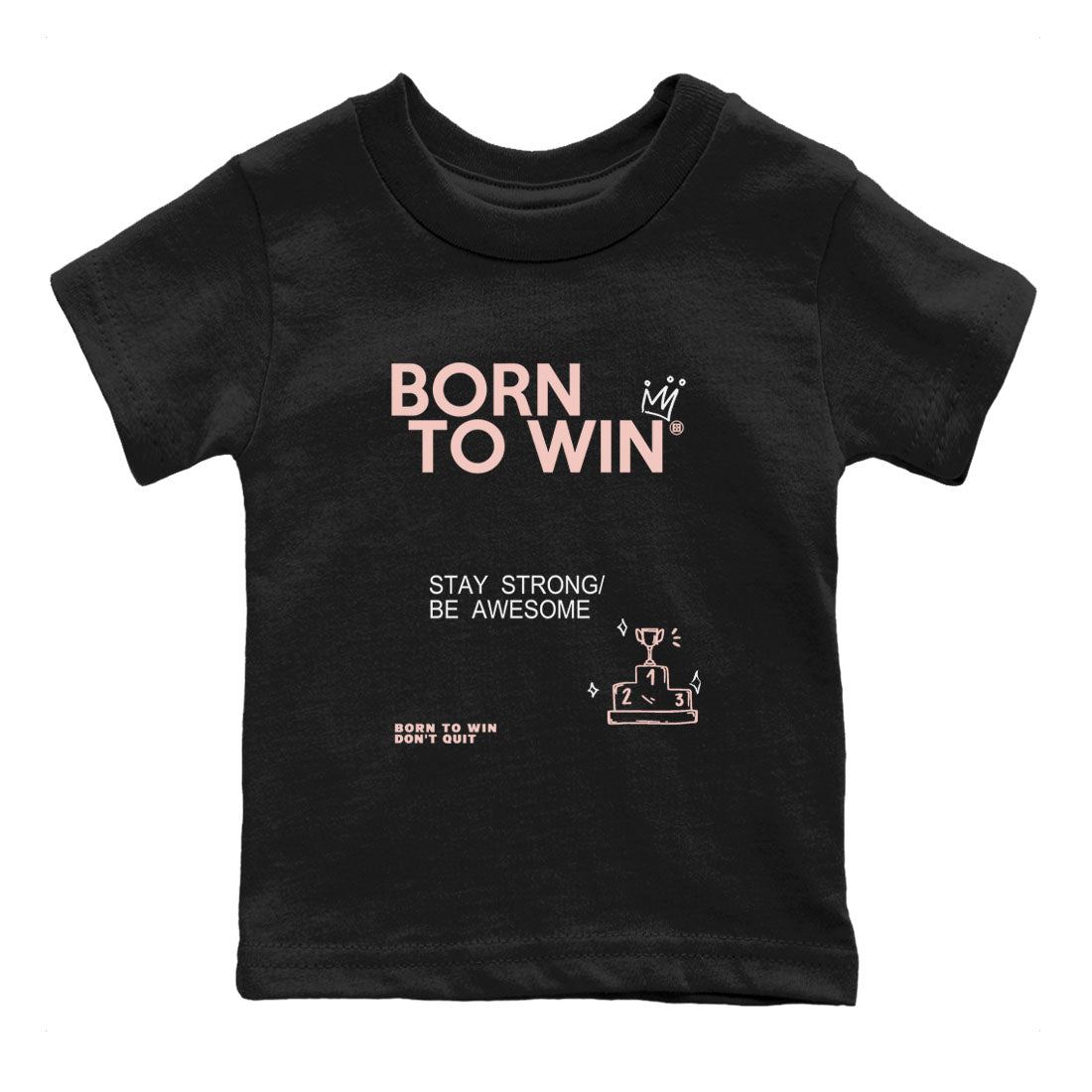 Born To Win snkmatch Tees Kids - Air Jordan 11 Legend Pink