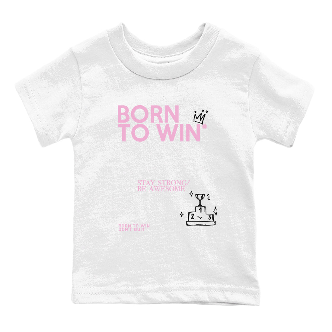 Born To Win snkmatch Tees Kids - Air Jordan 4 Orchid