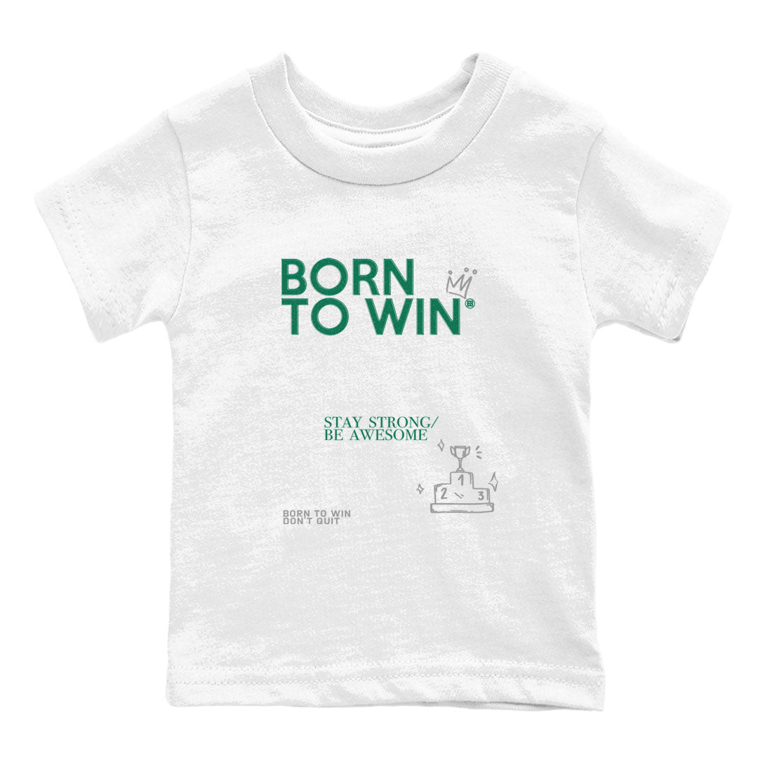 Born To Win snkmatch Tees Kids - Air Jordan 4 Oxidized Green