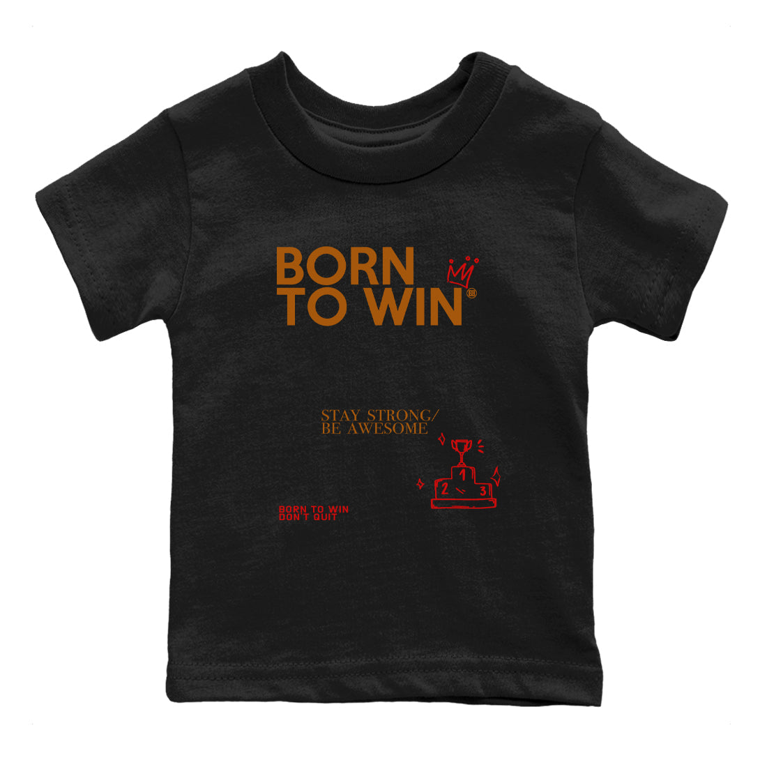 Born To Win snkmatch Tees Kids - Air Jordan 5 Archaeo Brown