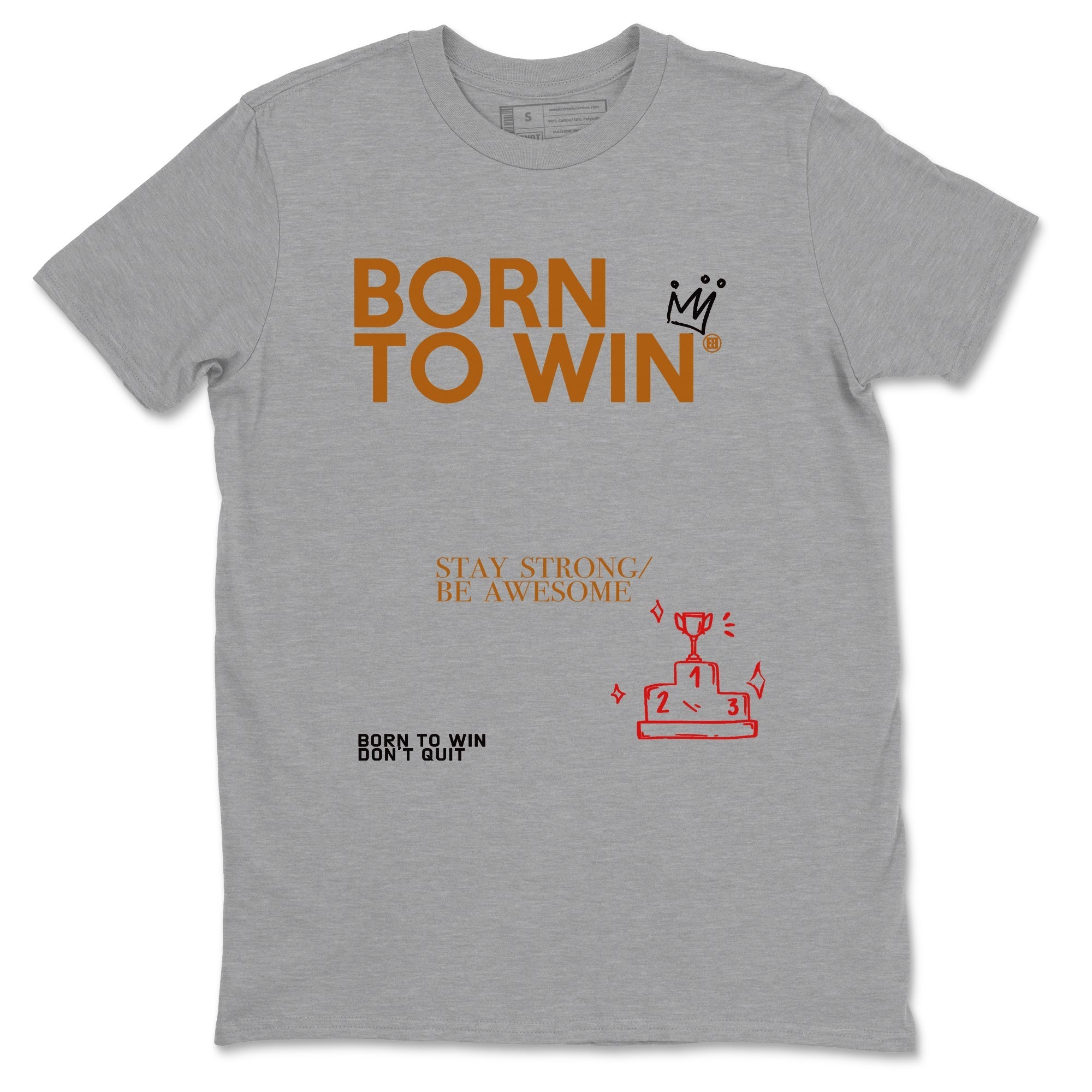 Born To Win snkmatch Tees - Air Jordan 5 Archaeo Brown
