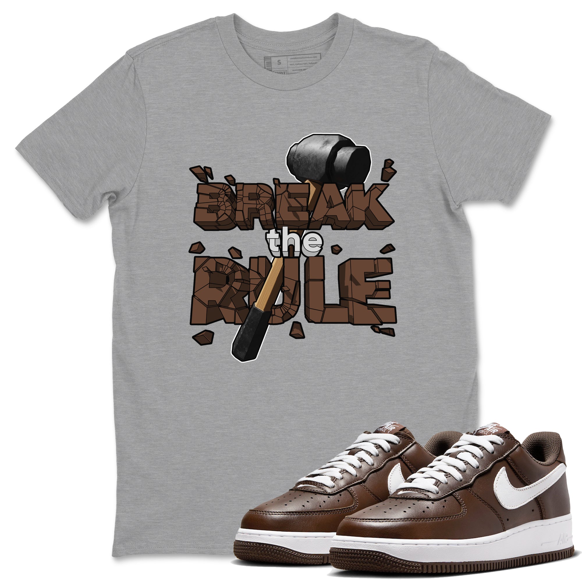 Break The Rule snkmatch Tee - Air Force 1 Chocolate