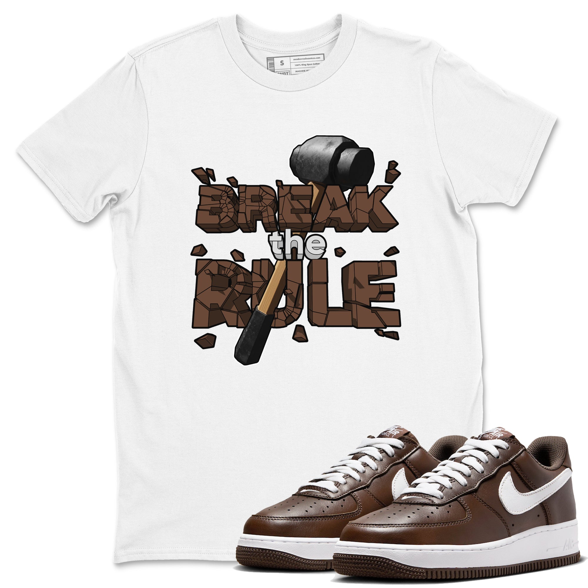 Break The Rule snkmatch Tee - Air Force 1 Chocolate