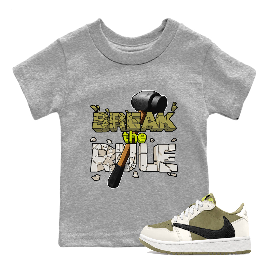 Break The Rule snkmatch Tee Kids - Air Jordan 1 Travis Scott Golf