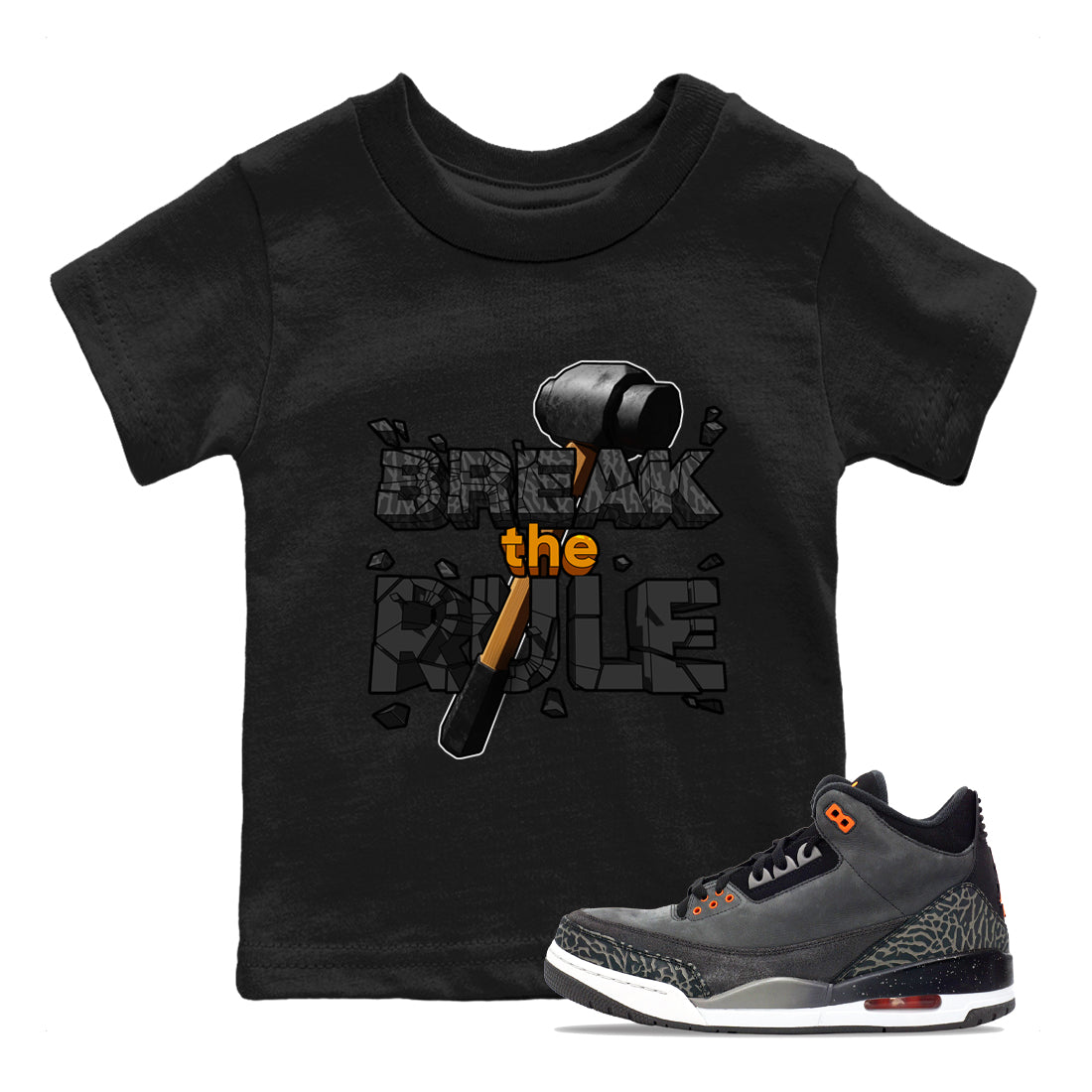 Break The Rule snkmatch Tee Kids - Air Jordan 3 Fear