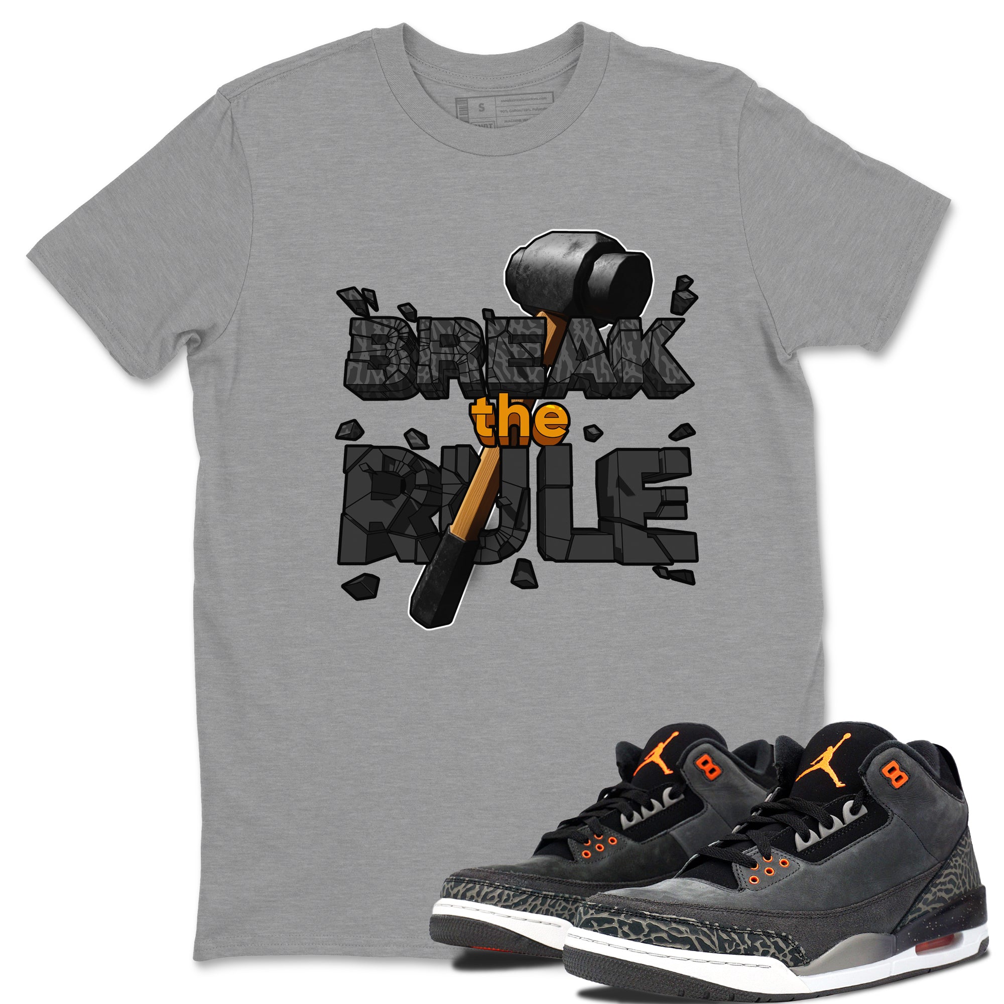 Break The Rule snkmatch Tee - Air Jordan 3 Fear