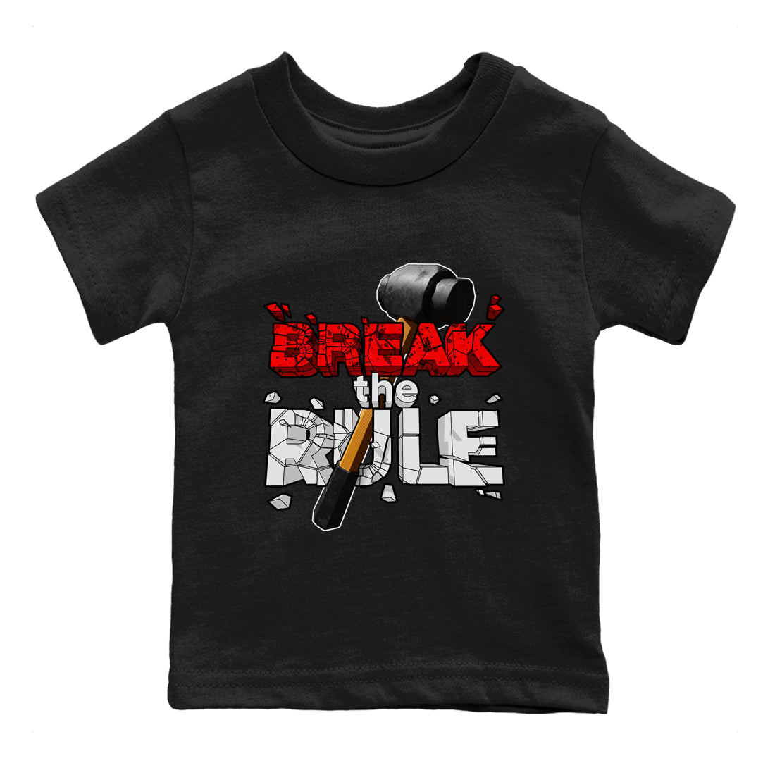 Break The Rule snkmatch Tee Kids - Air Jordan 4 Red Cement
