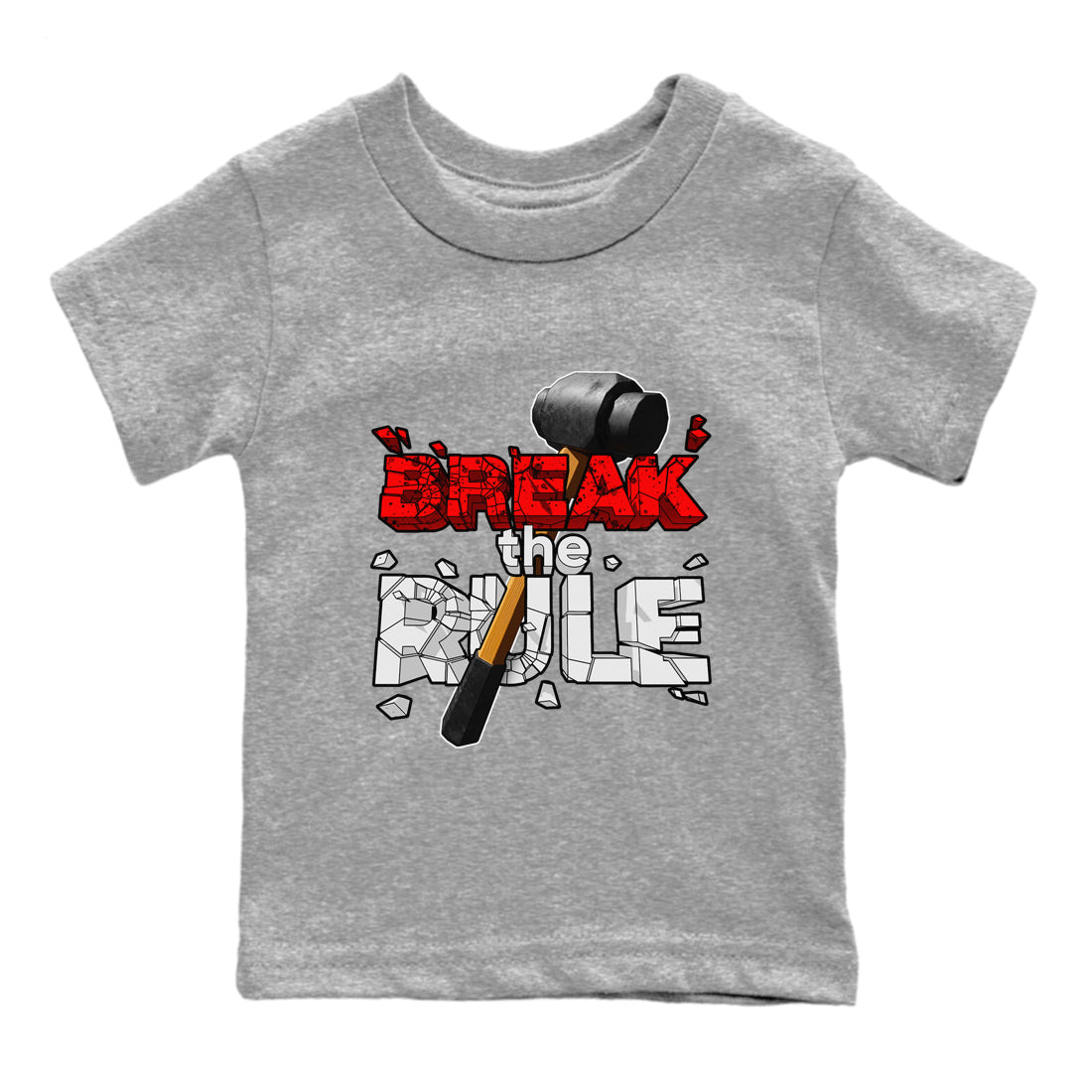 Break The Rule snkmatch Tee Kids - Air Jordan 4 Red Cement