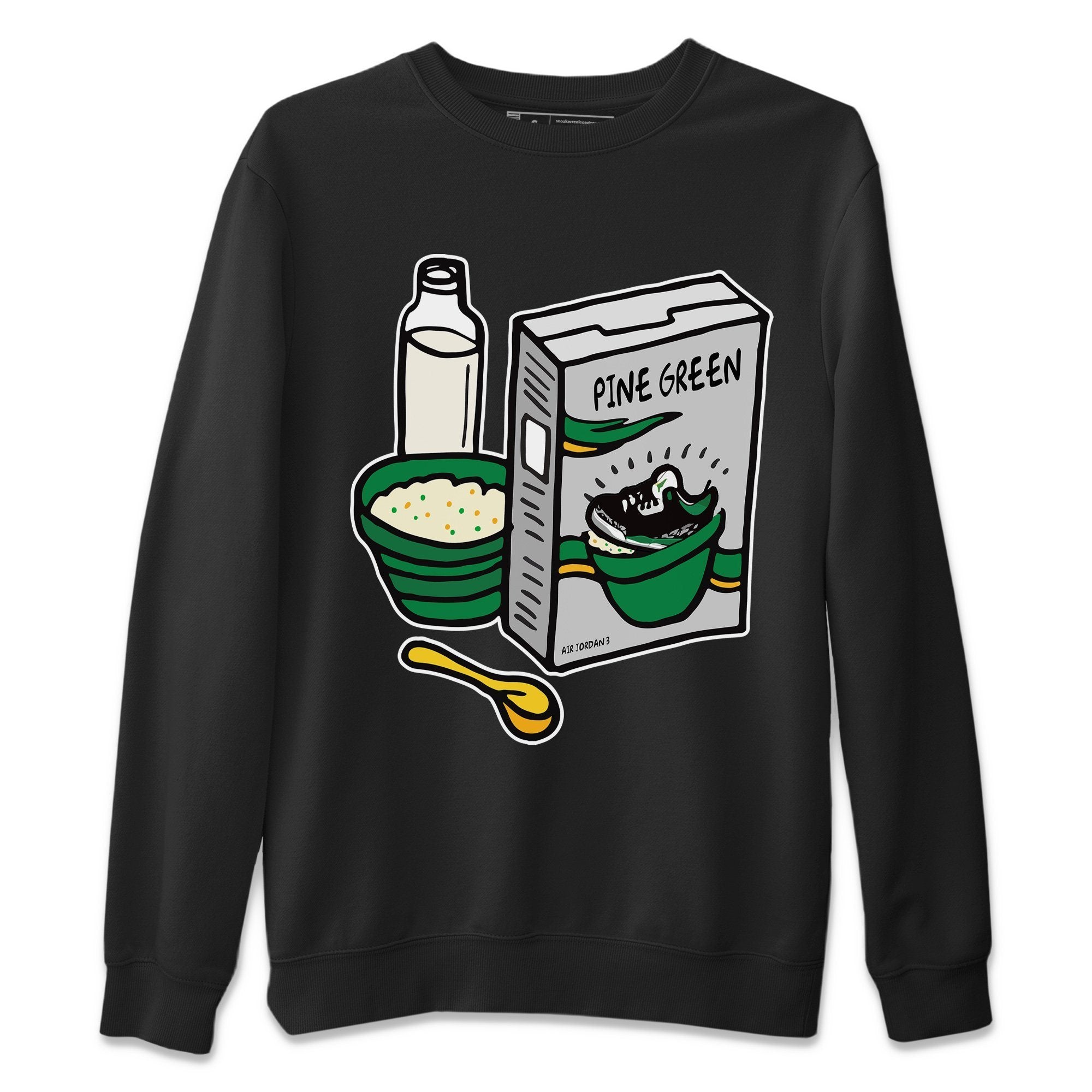 Breakfast Cereal Unisex Tops - Air Jordan 3 Pine Green
