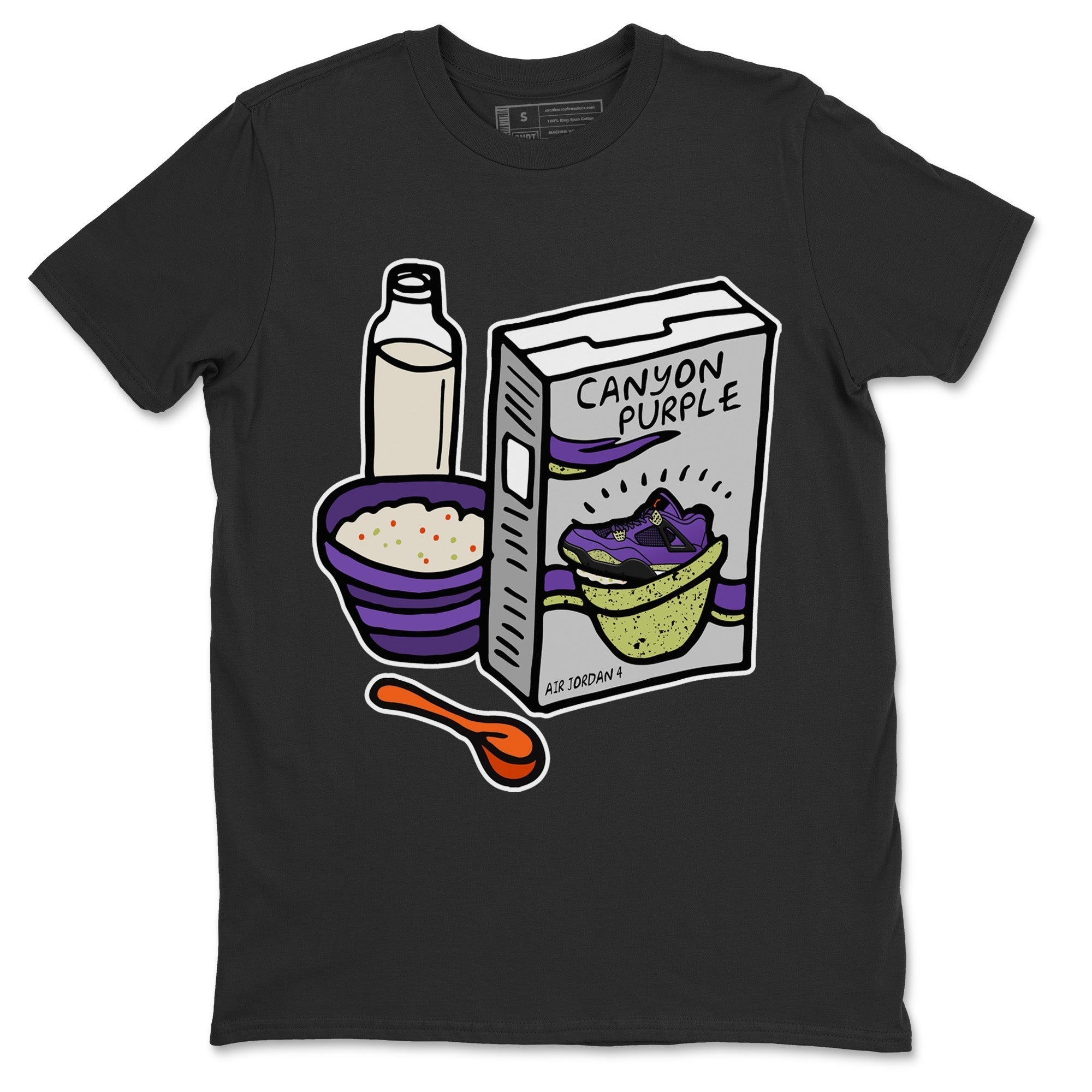 Breakfast Cereal Unisex Tops - Air Jordan 4 Canyon Purple