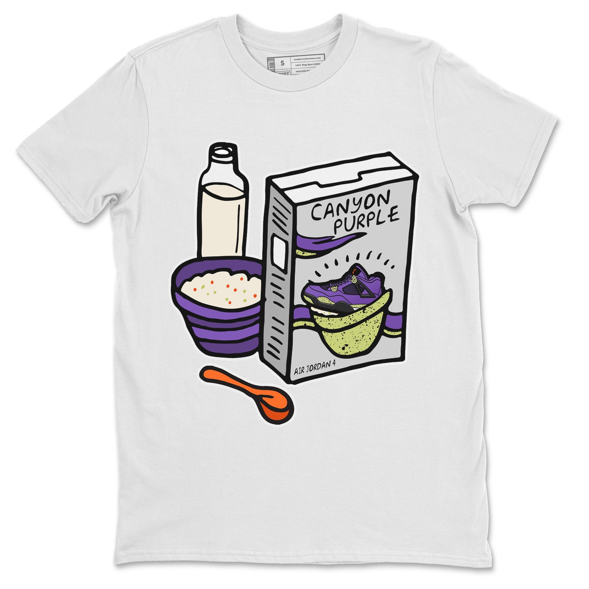 Breakfast Cereal Unisex Tops - Air Jordan 4 Canyon Purple