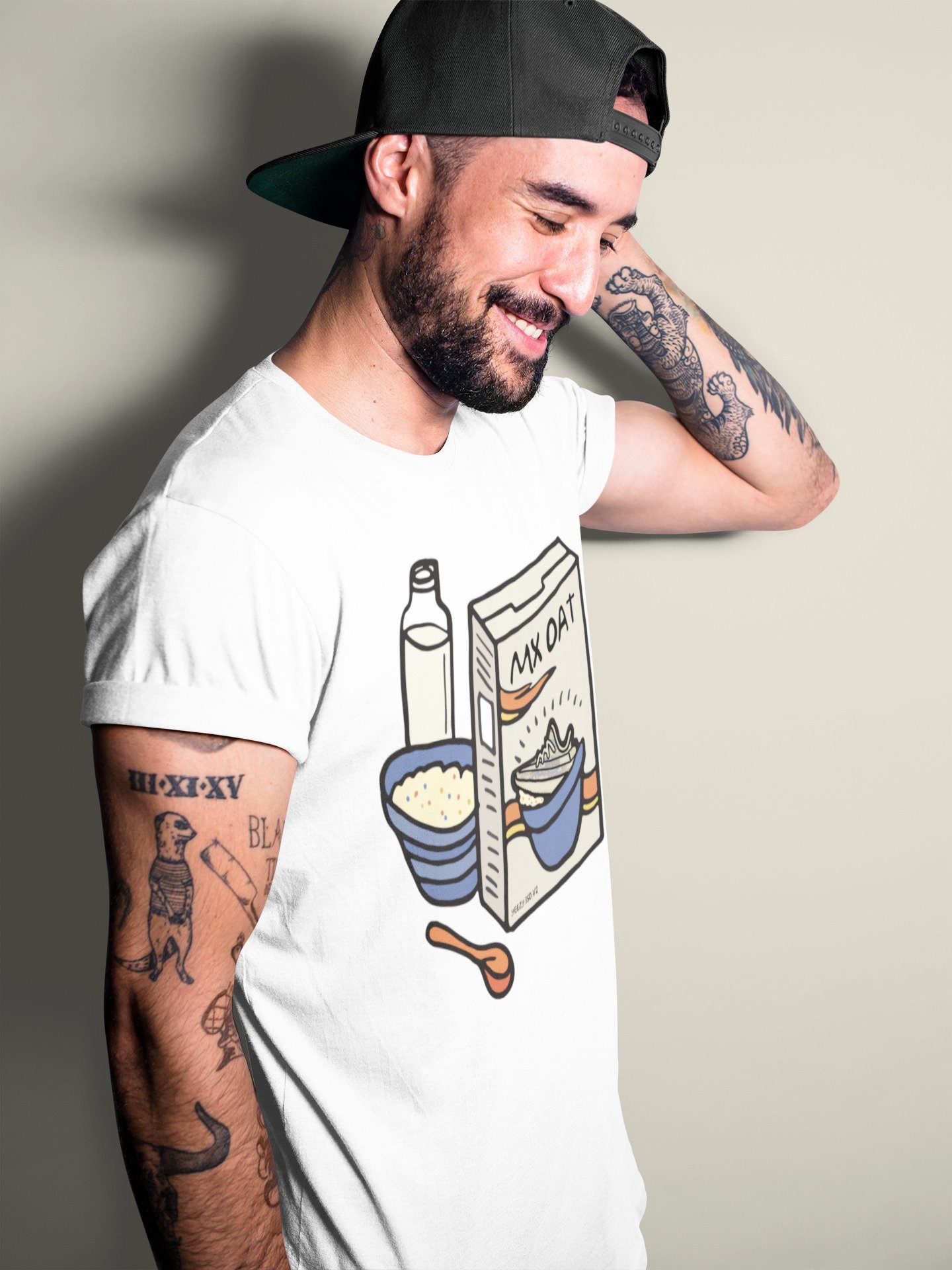 Breakfast Cereal Unisex Tops - Yeezy 350 MX Oat