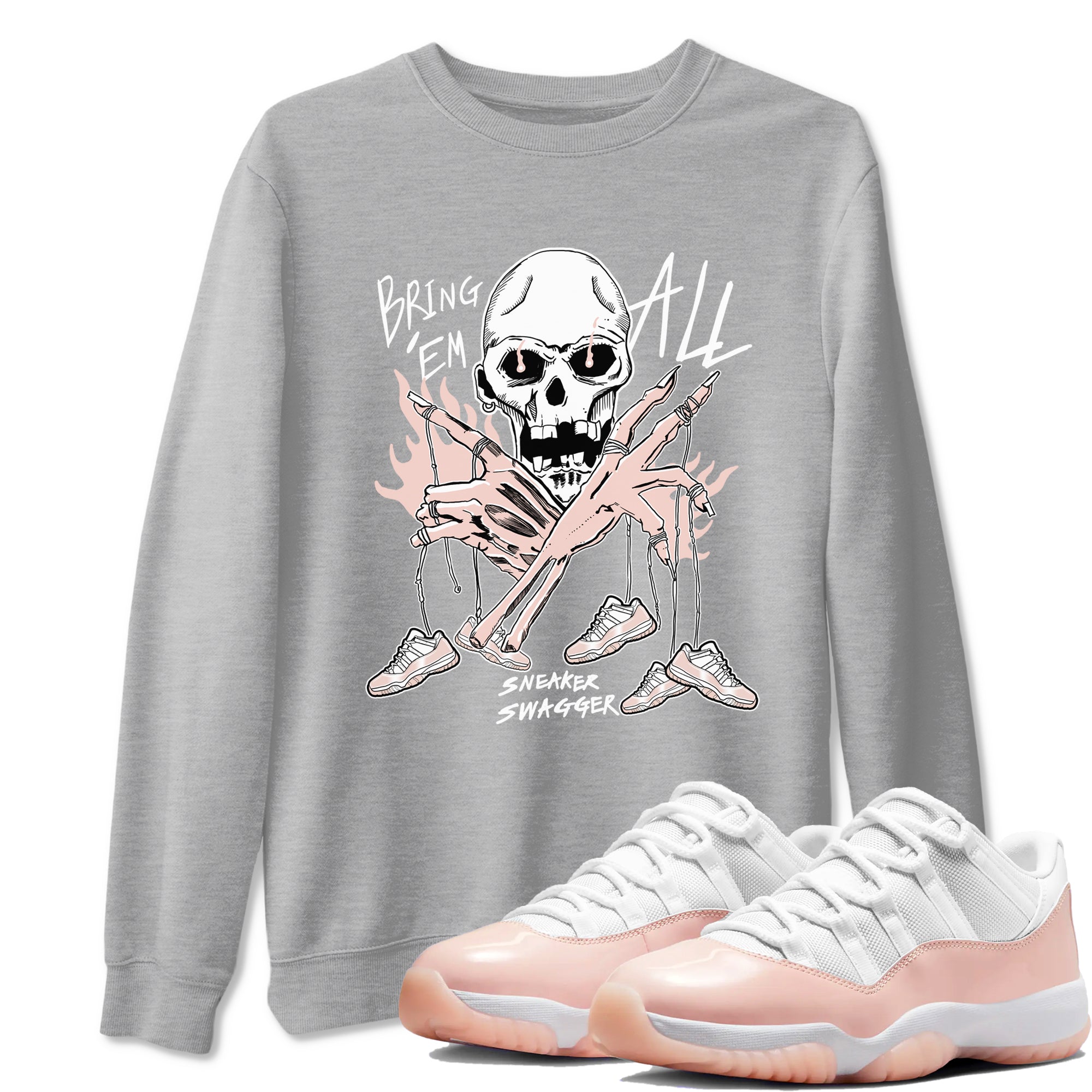 Bring 'Em All snkmatch Tees - Air Jordan 11 Legend Pink