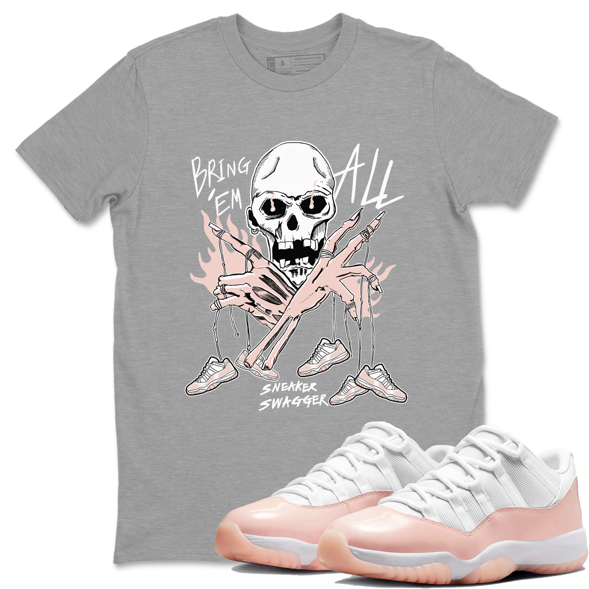 Bring 'Em All snkmatch Tees - Air Jordan 11 Legend Pink