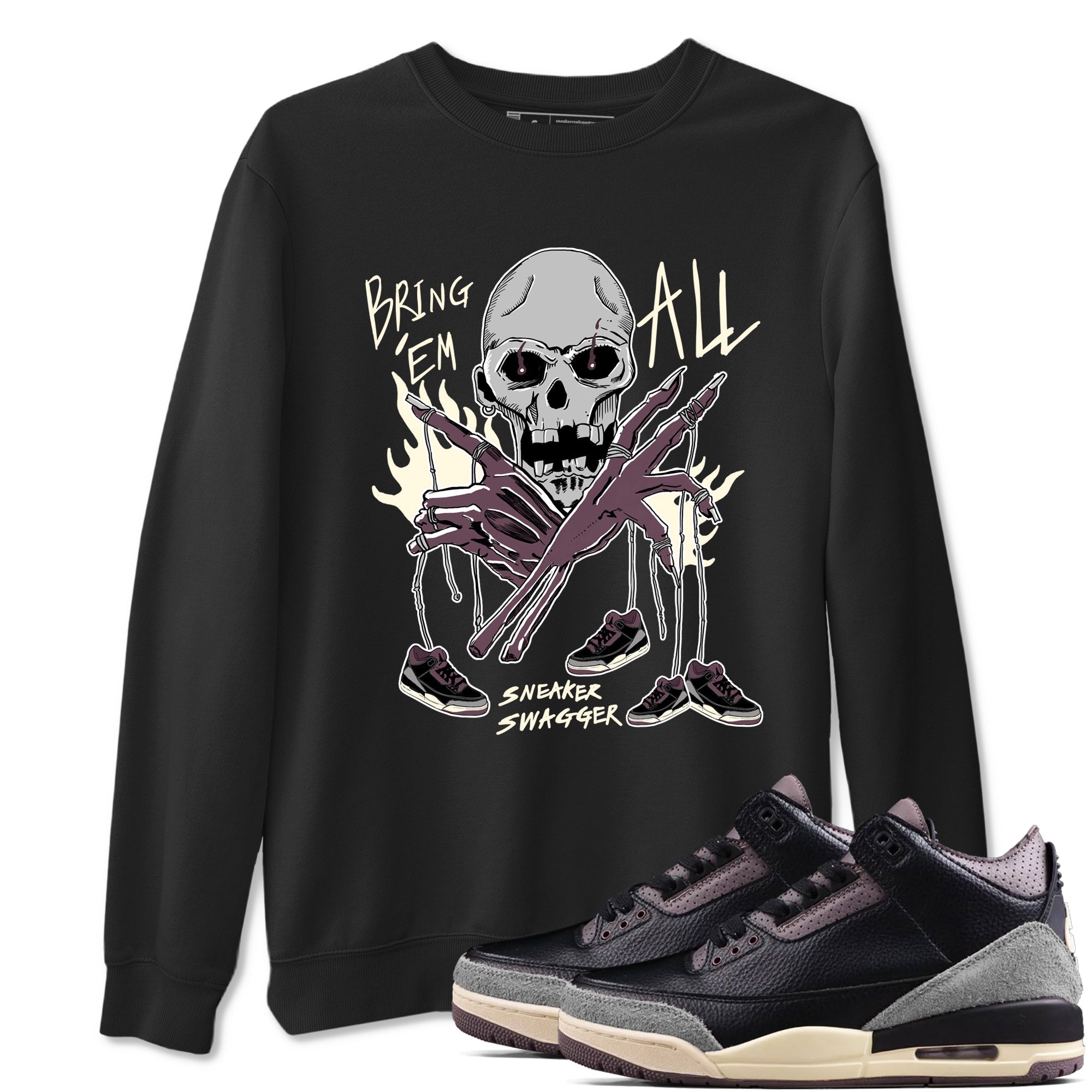 Bring 'Em All snkmatch Tees - Air Jordan 3 A Ma Maniere x Black