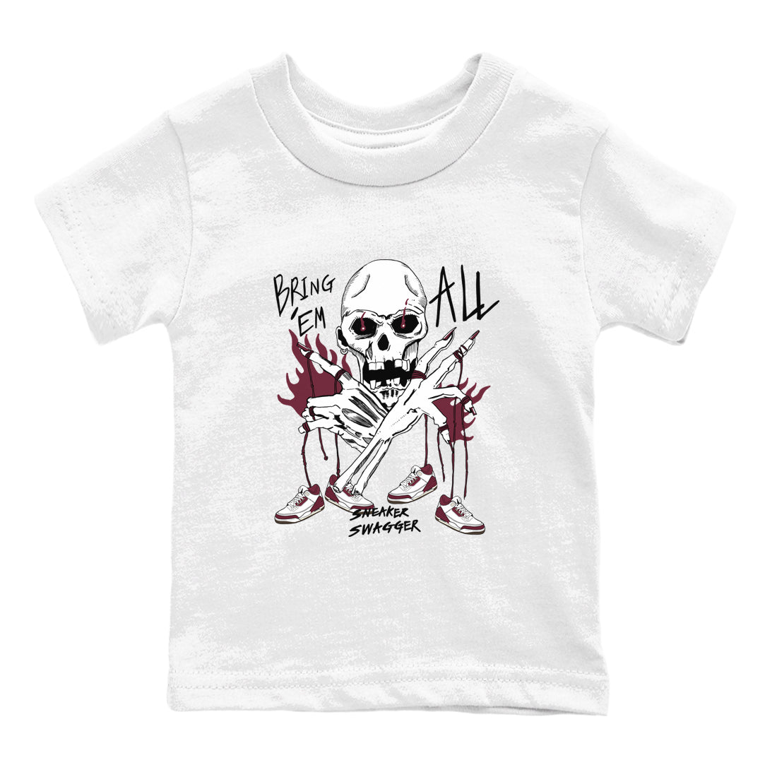 Bring 'Em All snkmatch Tees Kids - Air Jordan 3 A Ma Maniere x Burgundy Crush