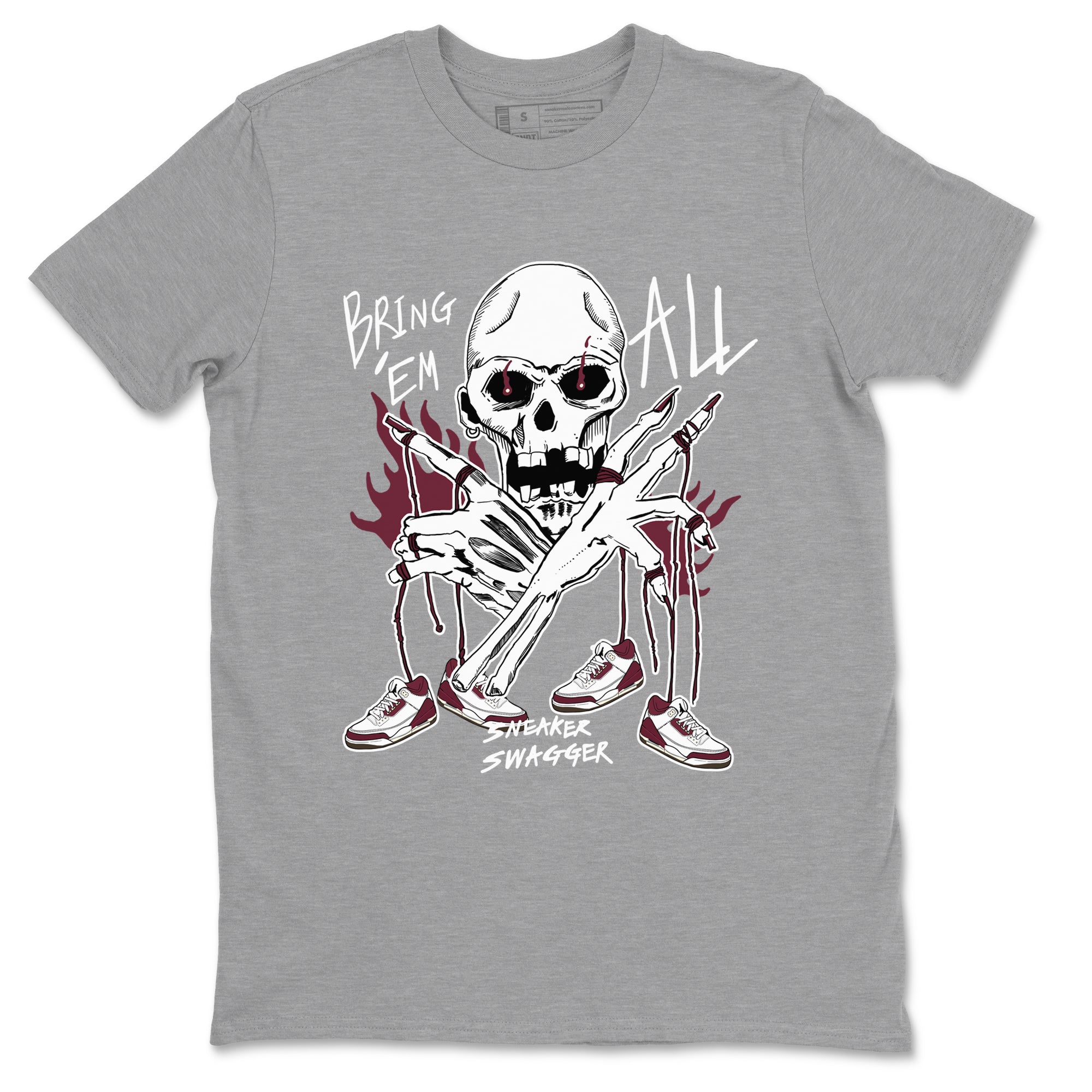 Bring 'Em All snkmatch Tees - Air Jordan 3 A Ma Maniere x Burgundy Crush
