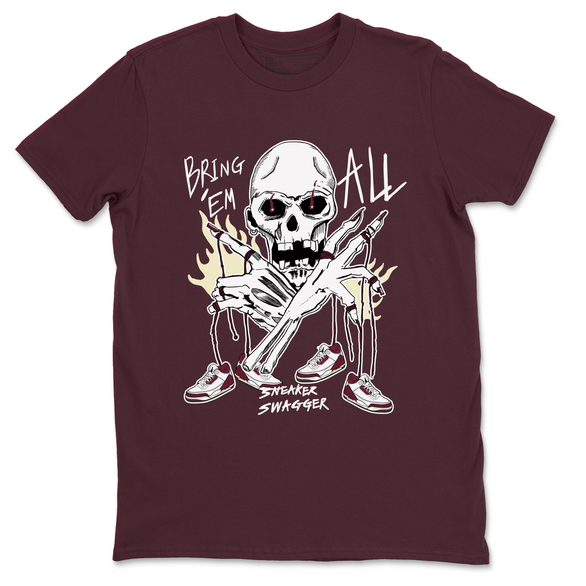 Bring 'Em All snkmatch Tees - Air Jordan 3 A Ma Maniere x Burgundy Crush