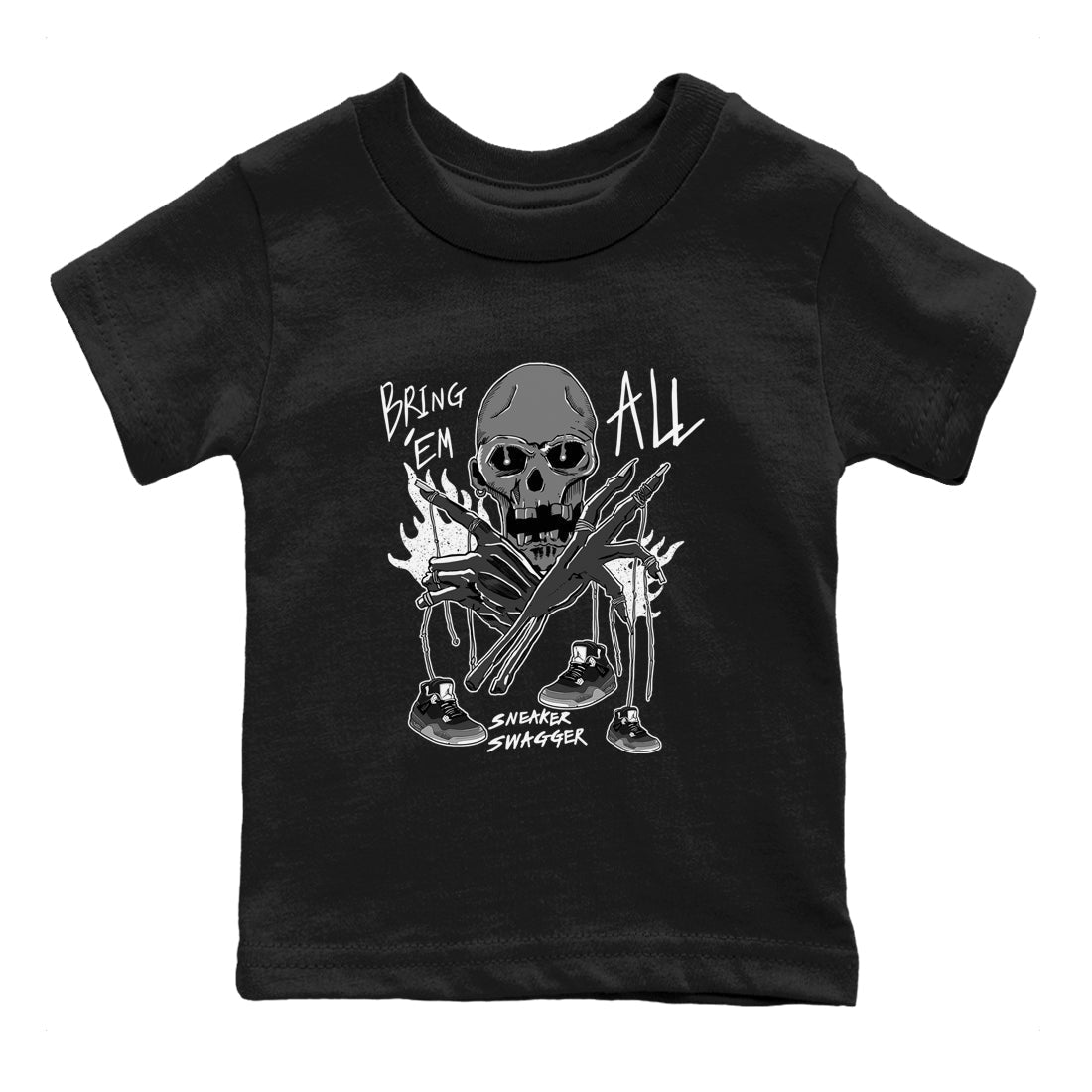 Bring 'Em All snkmatch Tees Kids - Air Jordan 4 Fear