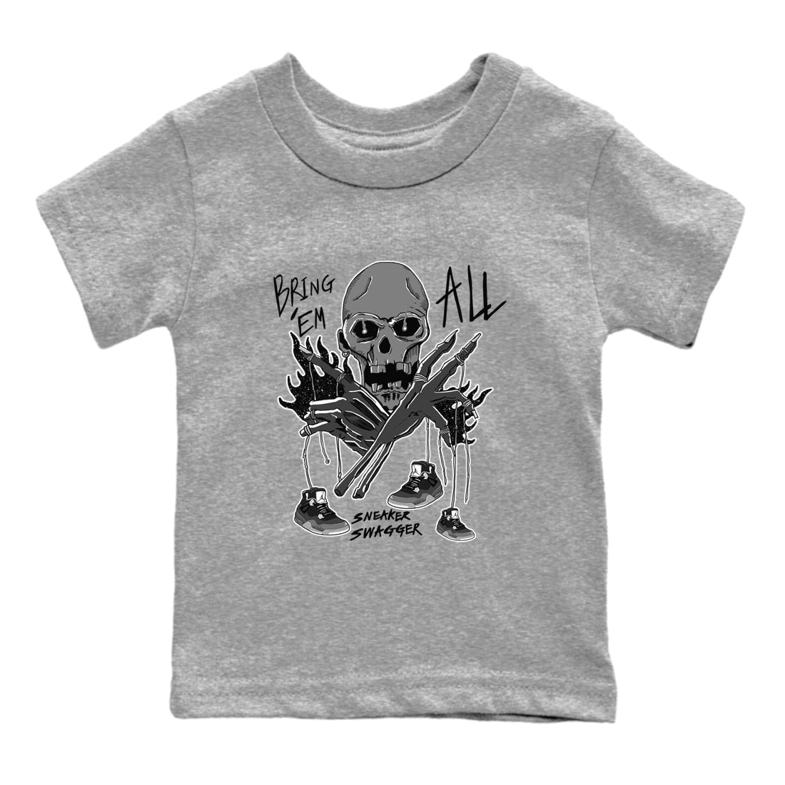 Bring 'Em All snkmatch Tees Kids - Air Jordan 4 Fear