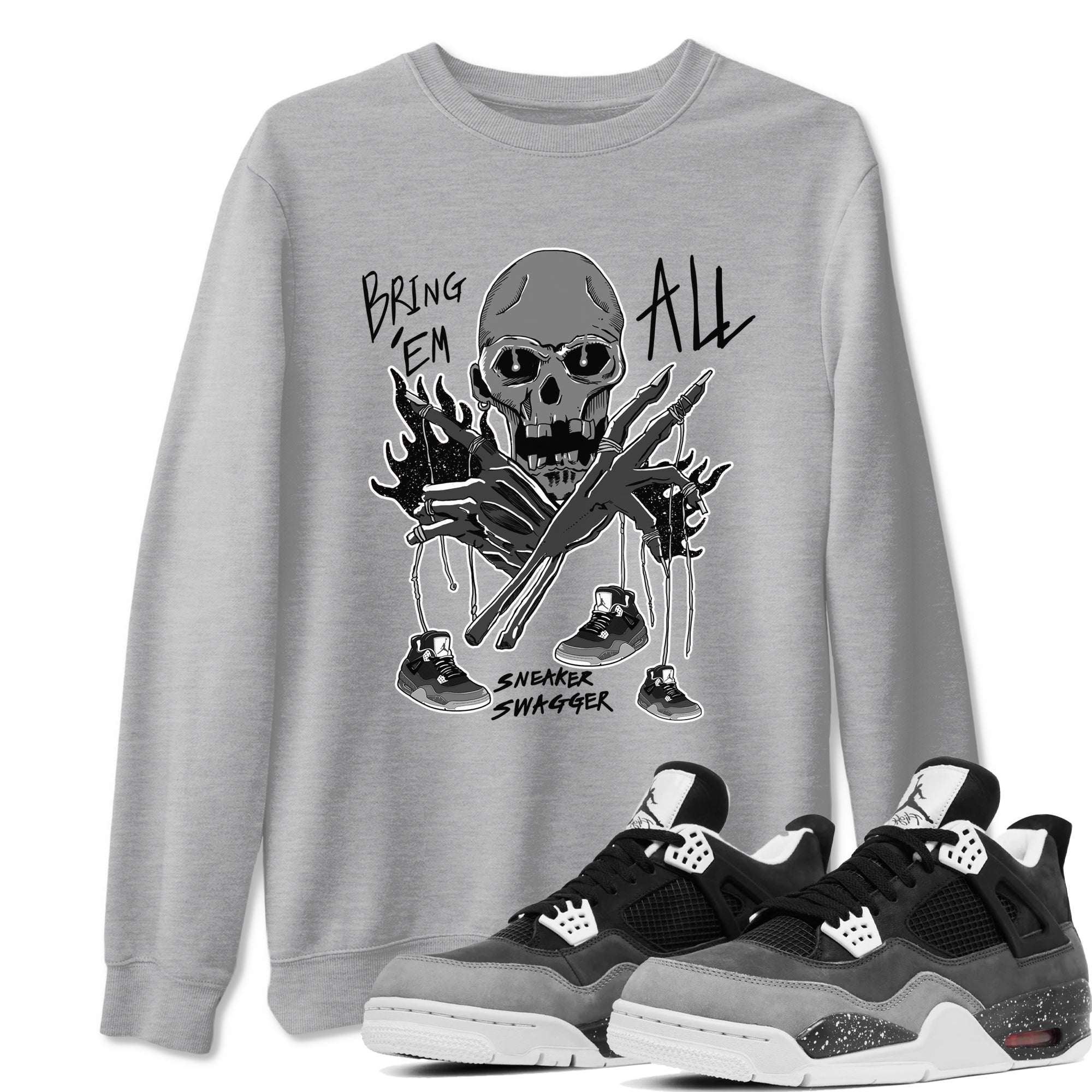 Bring 'Em All snkmatch Tees - Air Jordan 4 Fear