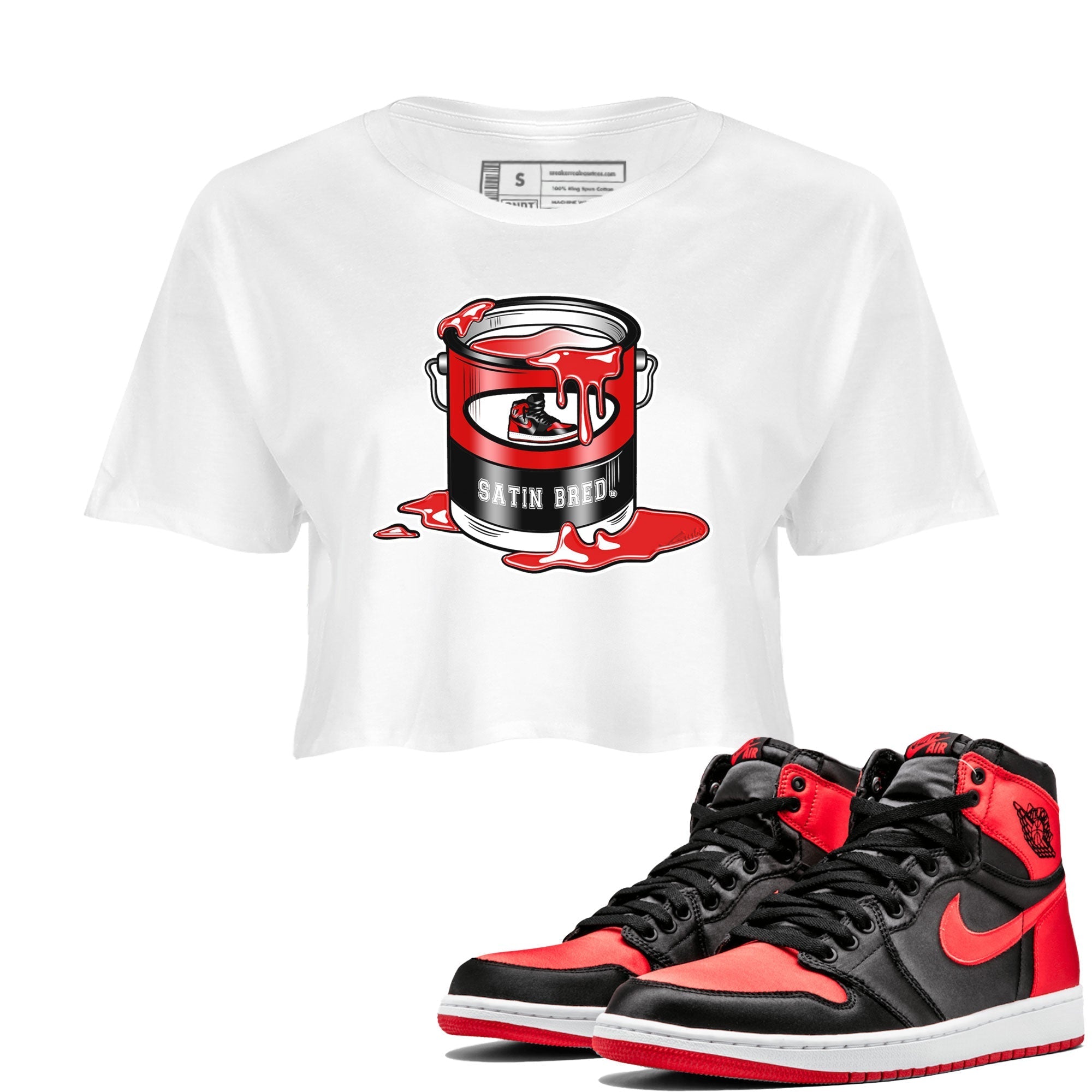 Bucket snkmatch Women's Top - Air Jordan 1 Satin Bred