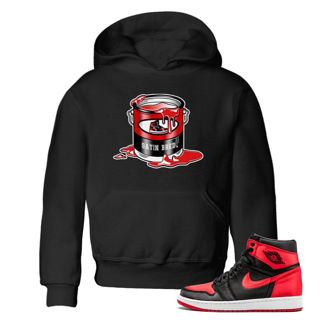 Bucket snkmatch Tee Kids - Air Jordan 1 Satin Bred