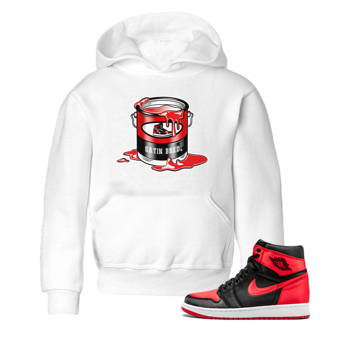 Bucket snkmatch Tee Kids - Air Jordan 1 Satin Bred
