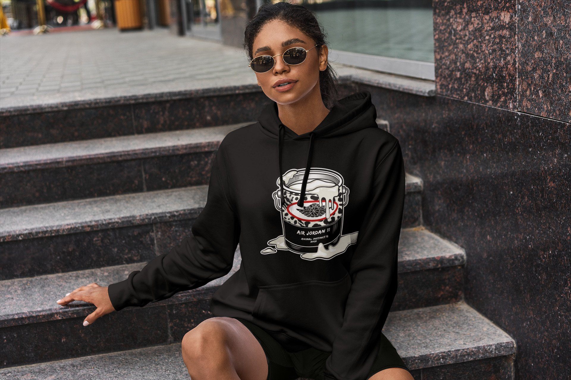 Bucket Unisex Tops - Air Jordan 11 Animal Instinct