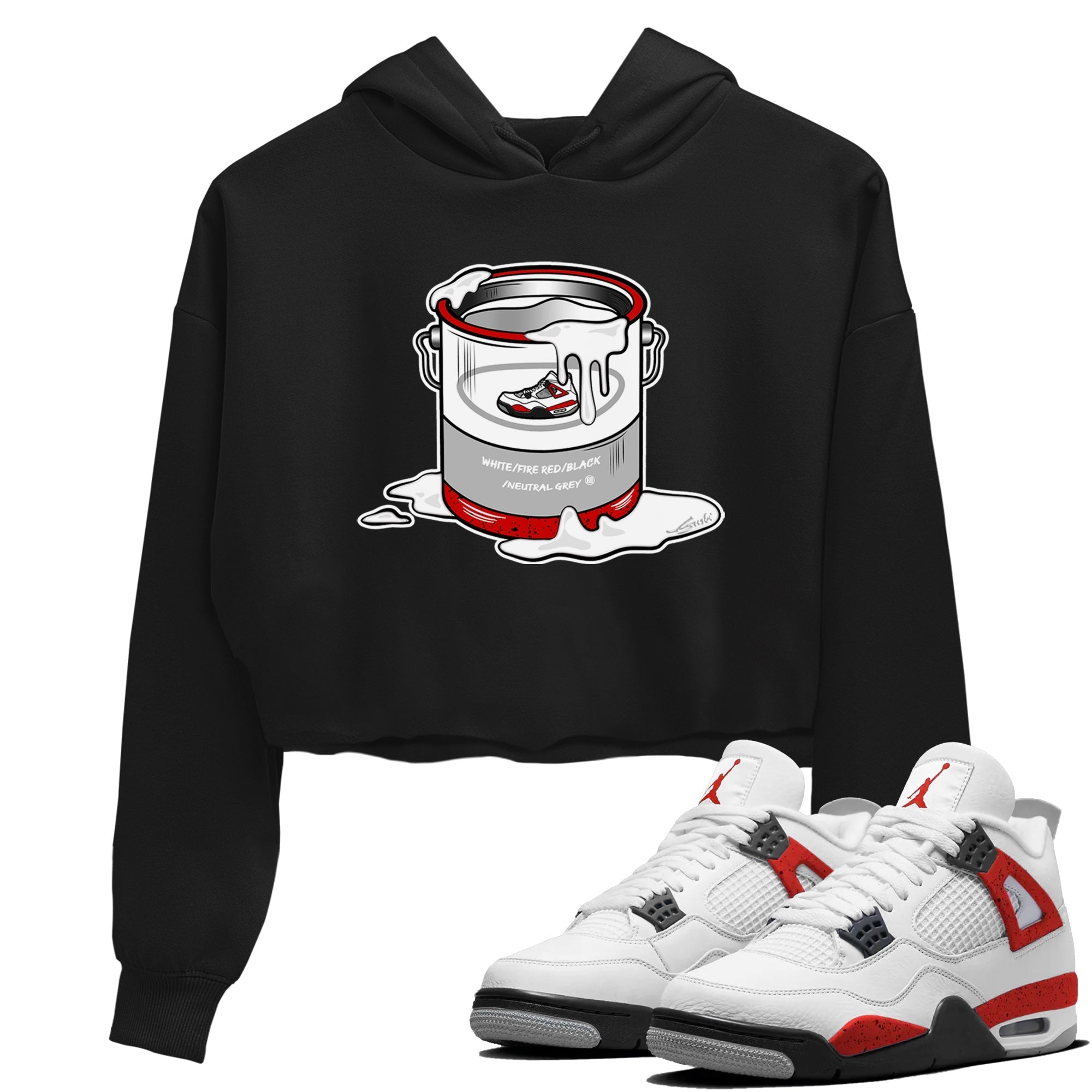 Bucket Women's Tops - Air Jordan 4 Red Cement